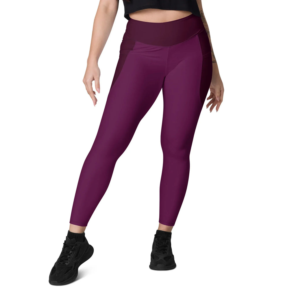 Leggings with pockets Leggings AwRans Clothing all-over-print-recycled-leggings-with-pockets-white-front-6880173ad010a