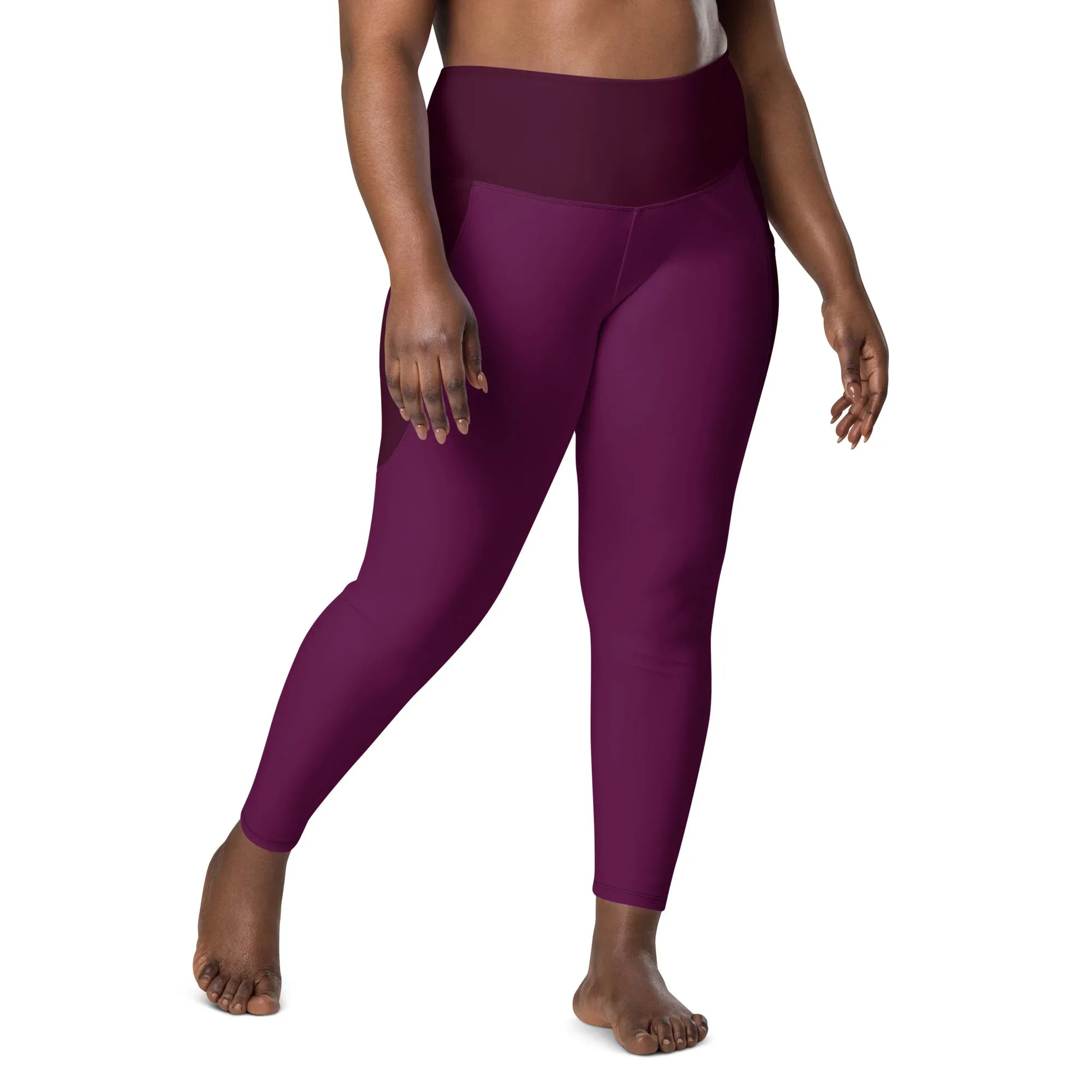 Leggings with pockets Leggings AwRans Clothing all-over-print-recycled-leggings-with-pockets-white-front-6880173ad0d3c