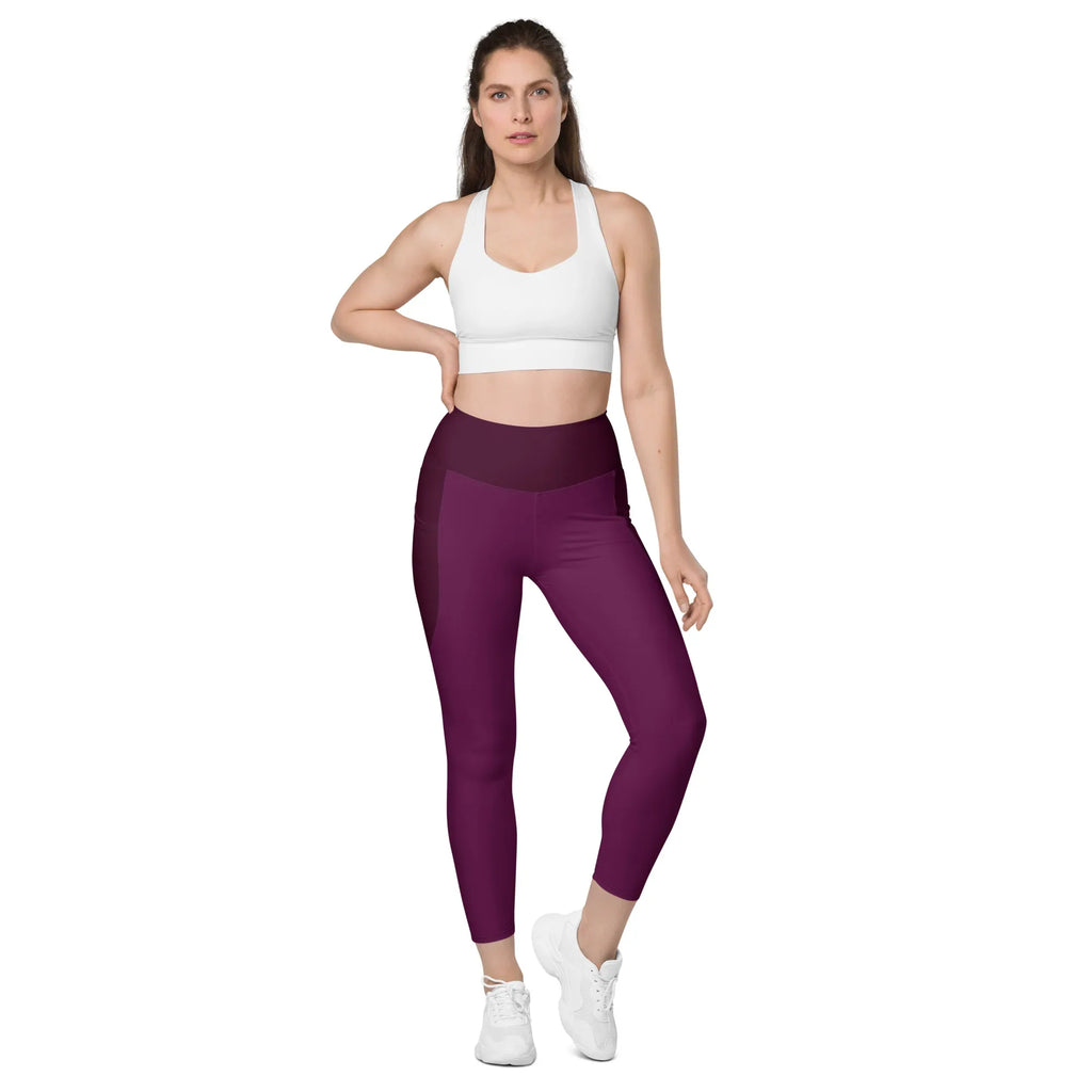 Leggings with pockets Leggings AwRans Clothing all-over-print-recycled-leggings-with-pockets-white-front-6880173ad2113