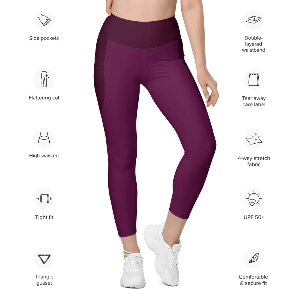 Leggings with pockets Leggings AwRans Clothing all-over-print-recycled-leggings-with-pockets-white-front-6880173ad2460