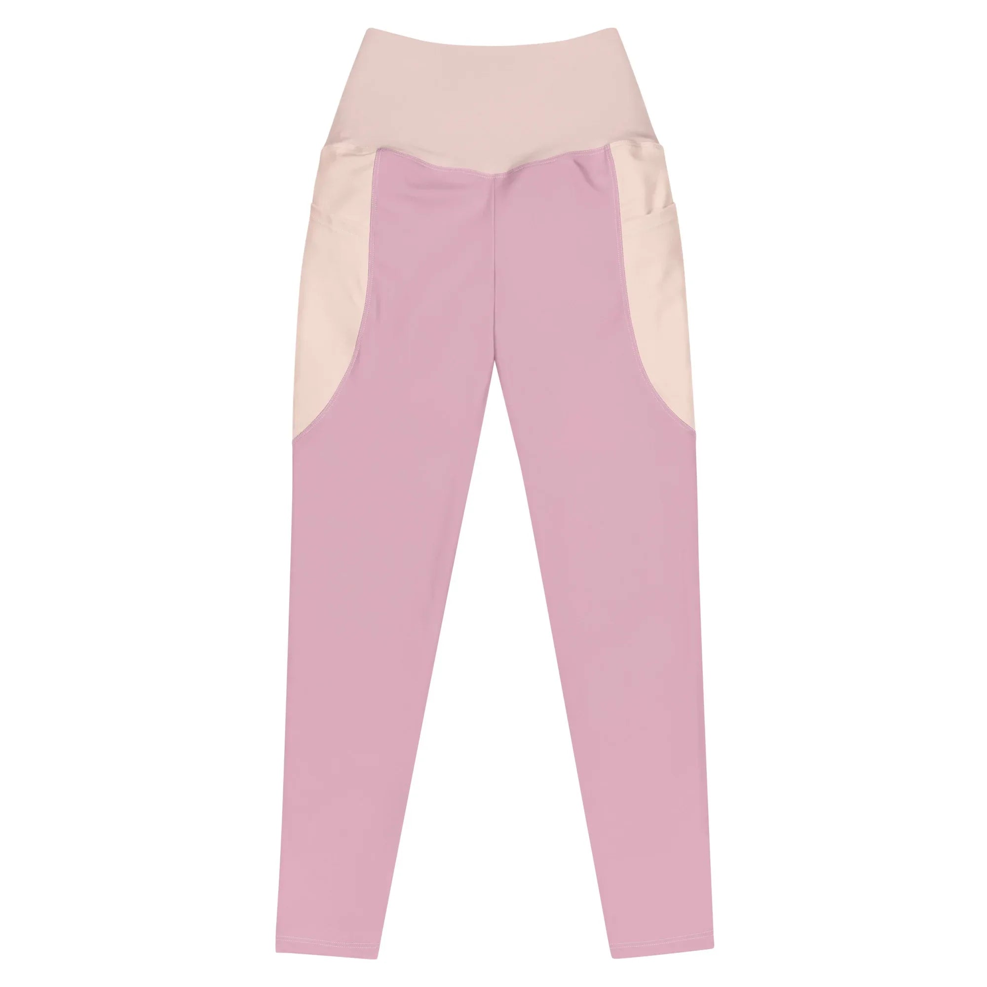 Leggings with pockets Leggings AwRans Clothing all-over-print-recycled-leggings-with-pockets-white-front-688017ecd9b21