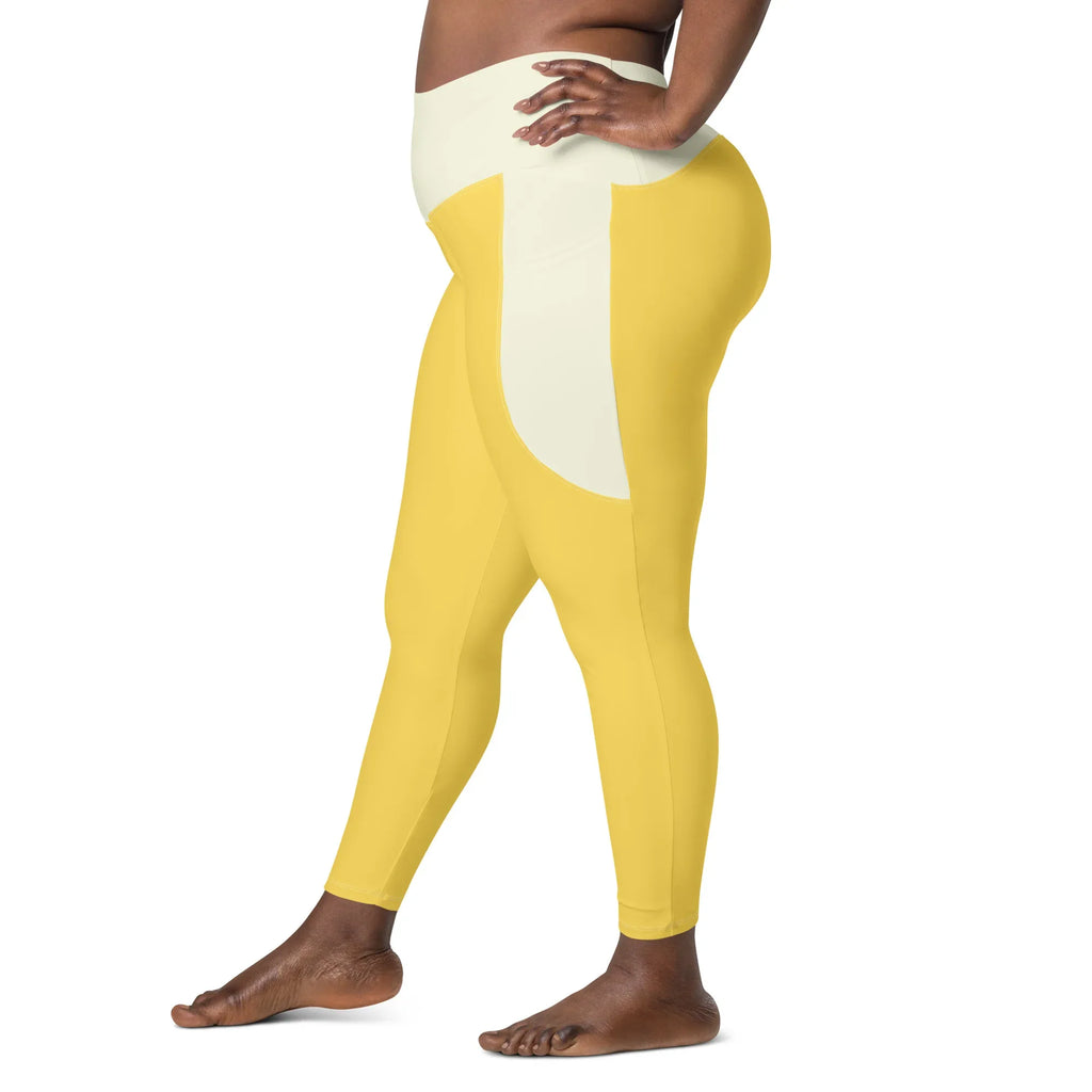 Leggings with pockets Leggings AwRans Clothing all-over-print-recycled-leggings-with-pockets-white-left-688015d58fa93