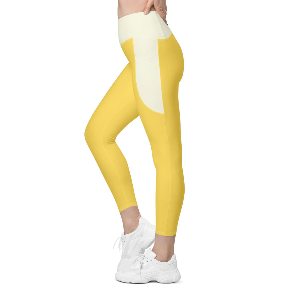 Leggings with pockets Leggings AwRans Clothing all-over-print-recycled-leggings-with-pockets-white-left-688015d590d41