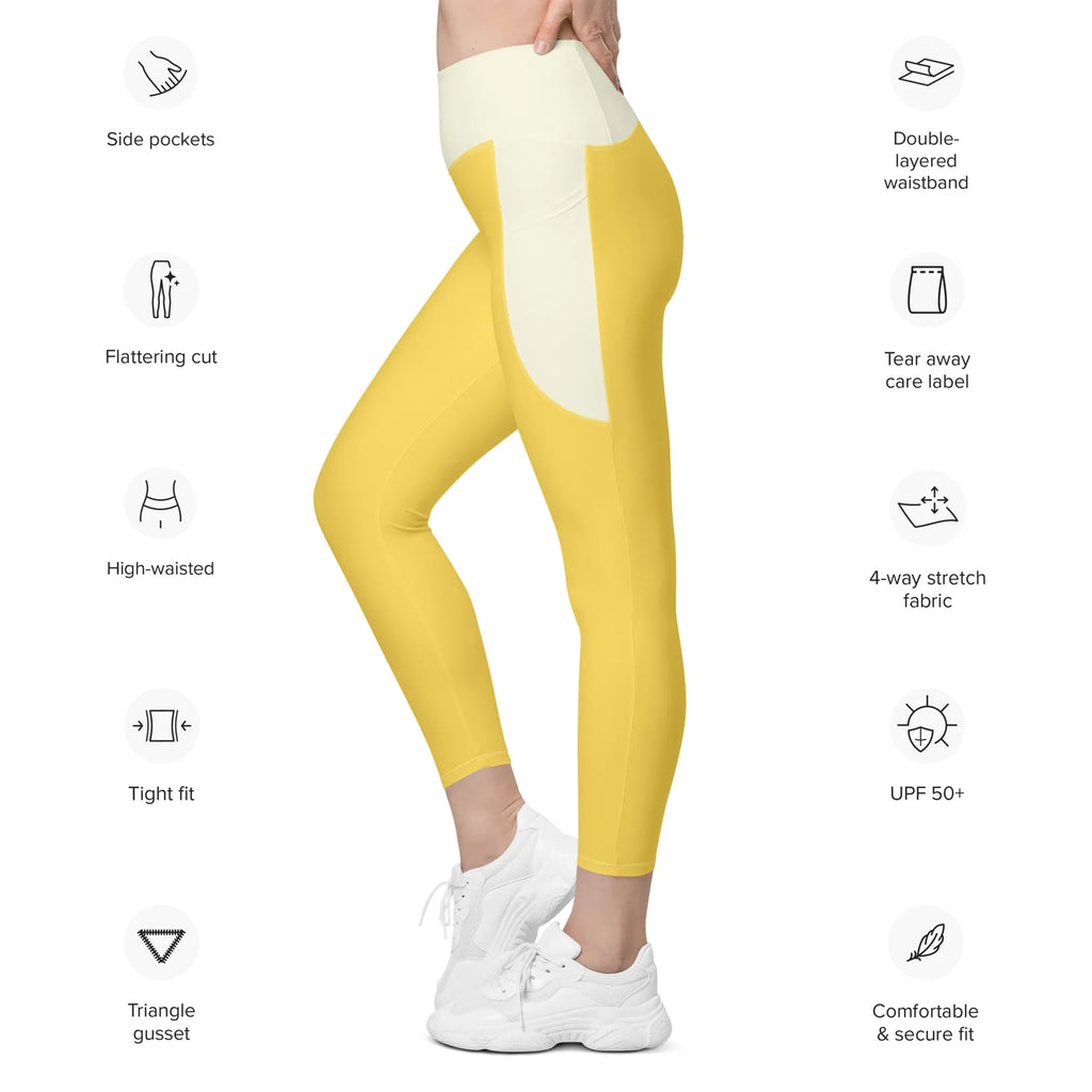 Leggings with pockets Leggings AwRans Clothing all-over-print-recycled-leggings-with-pockets-white-left-688015d591e2a