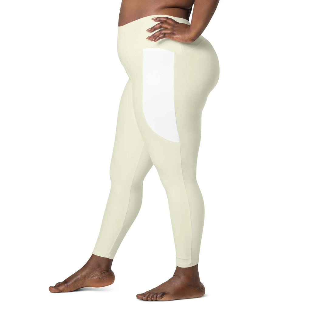 Leggings with pockets Leggings AwRans Clothing all-over-print-recycled-leggings-with-pockets-white-left-68801610cea1d