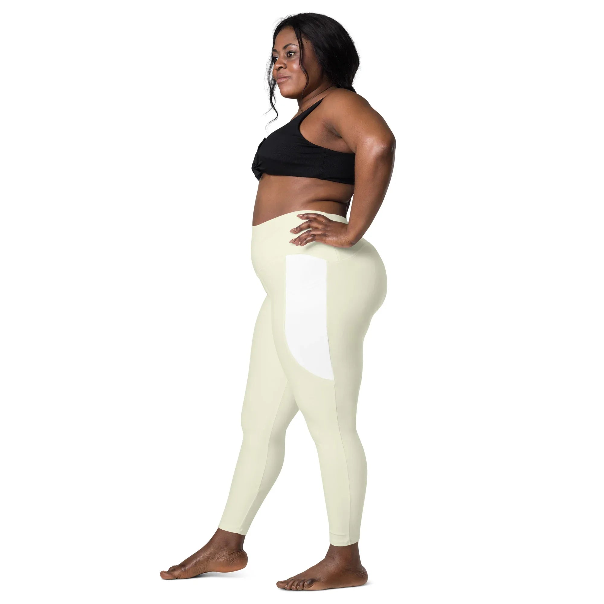 Leggings with pockets Leggings AwRans Clothing all-over-print-recycled-leggings-with-pockets-white-left-68801610cede6