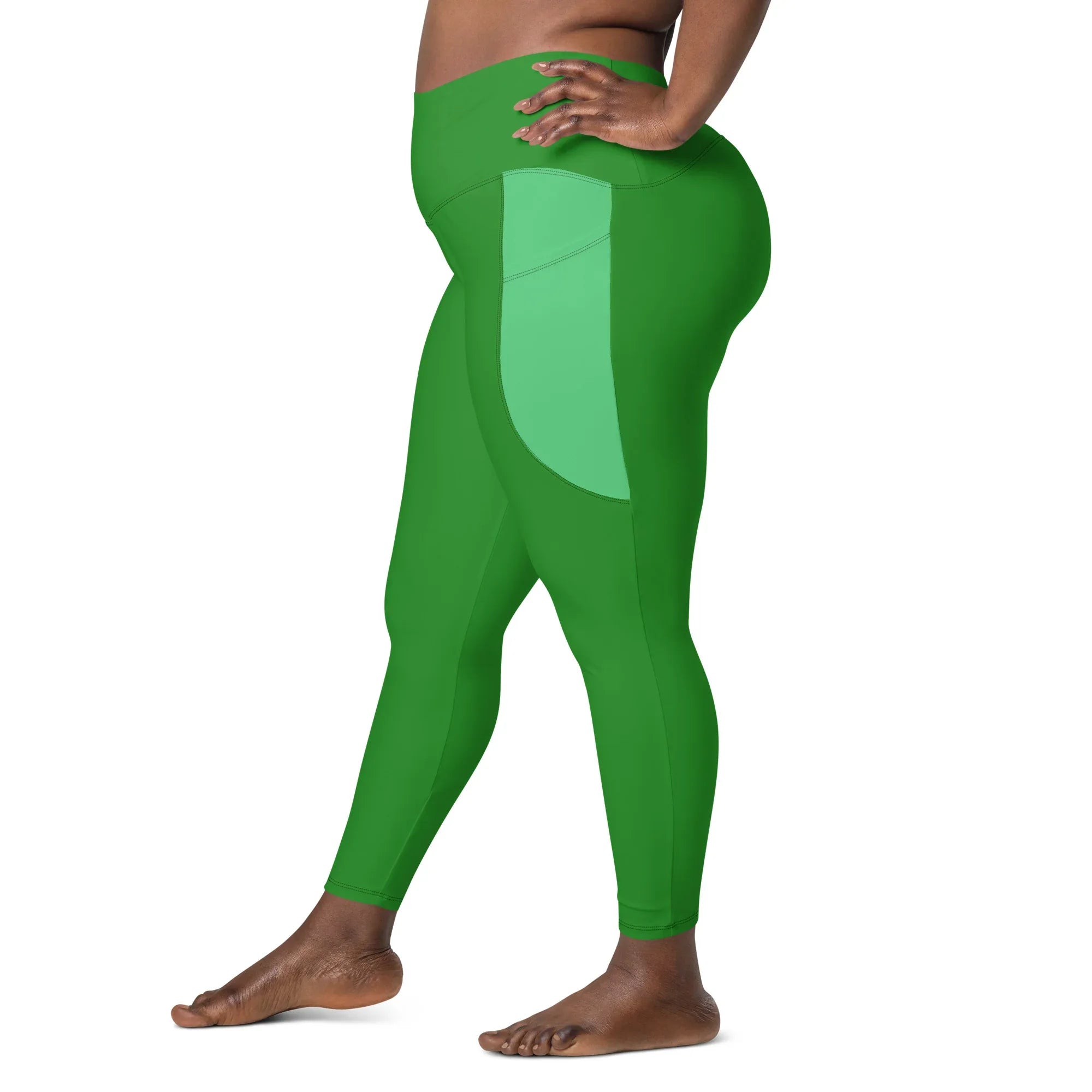 Leggings with pockets Leggings AwRans Clothing all-over-print-recycled-leggings-with-pockets-white-left-68801688c7926
