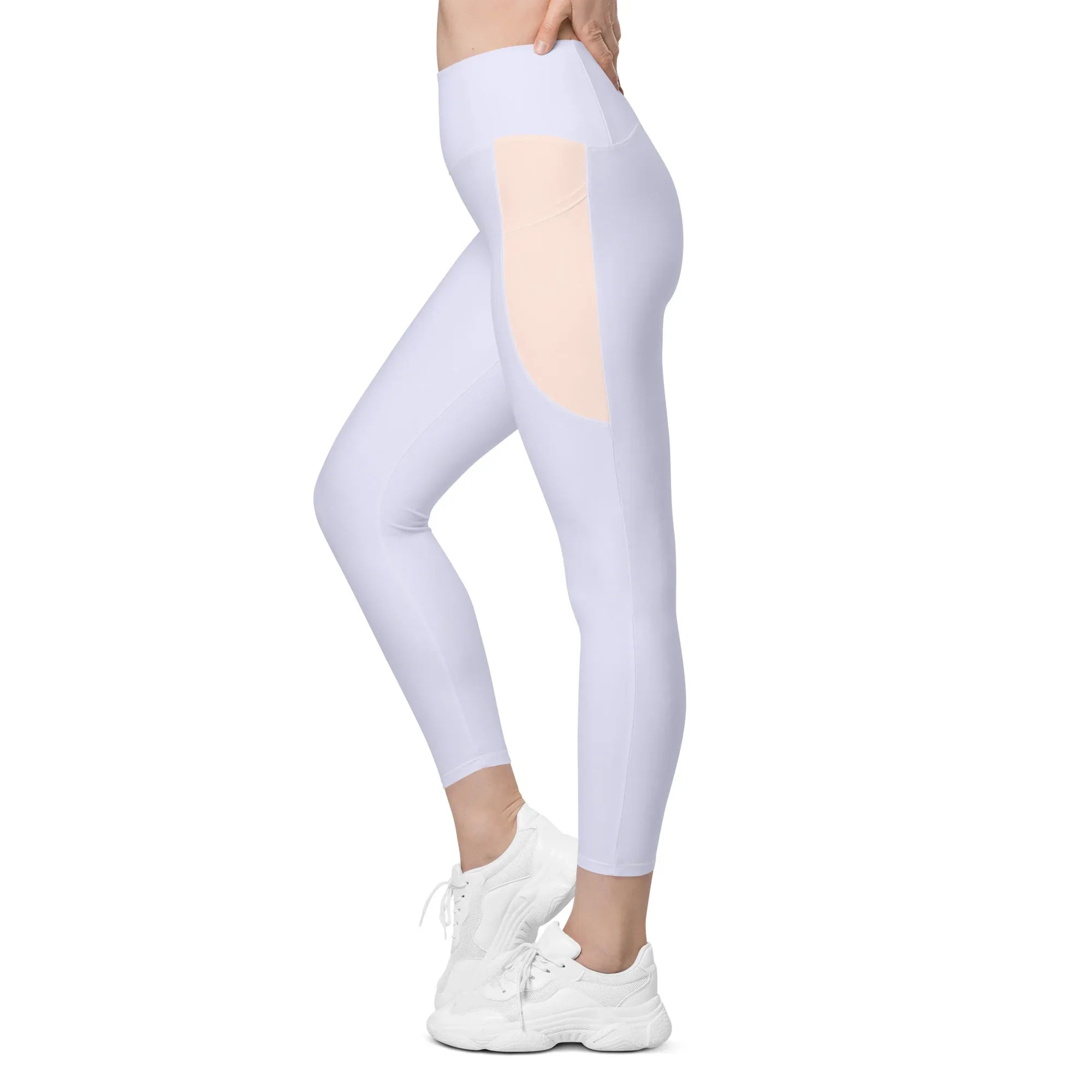 Leggings with pockets Leggings AwRans Clothing all-over-print-recycled-leggings-with-pockets-white-left-688016ff4086c