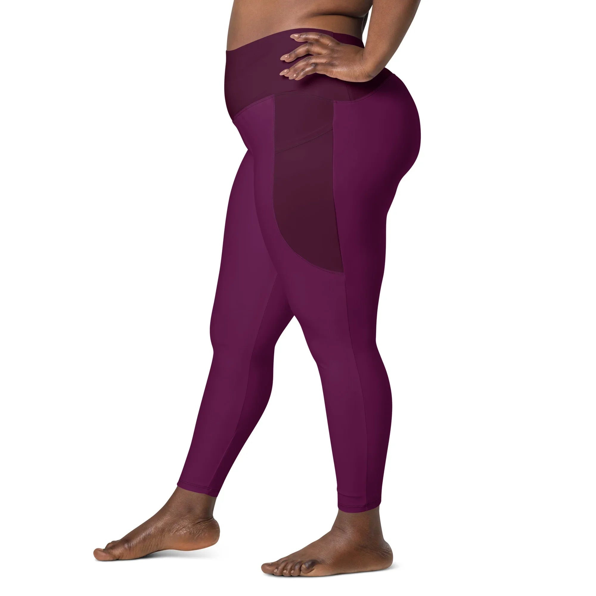 Leggings with pockets Leggings AwRans Clothing all-over-print-recycled-leggings-with-pockets-white-left-6880173ad0bc9