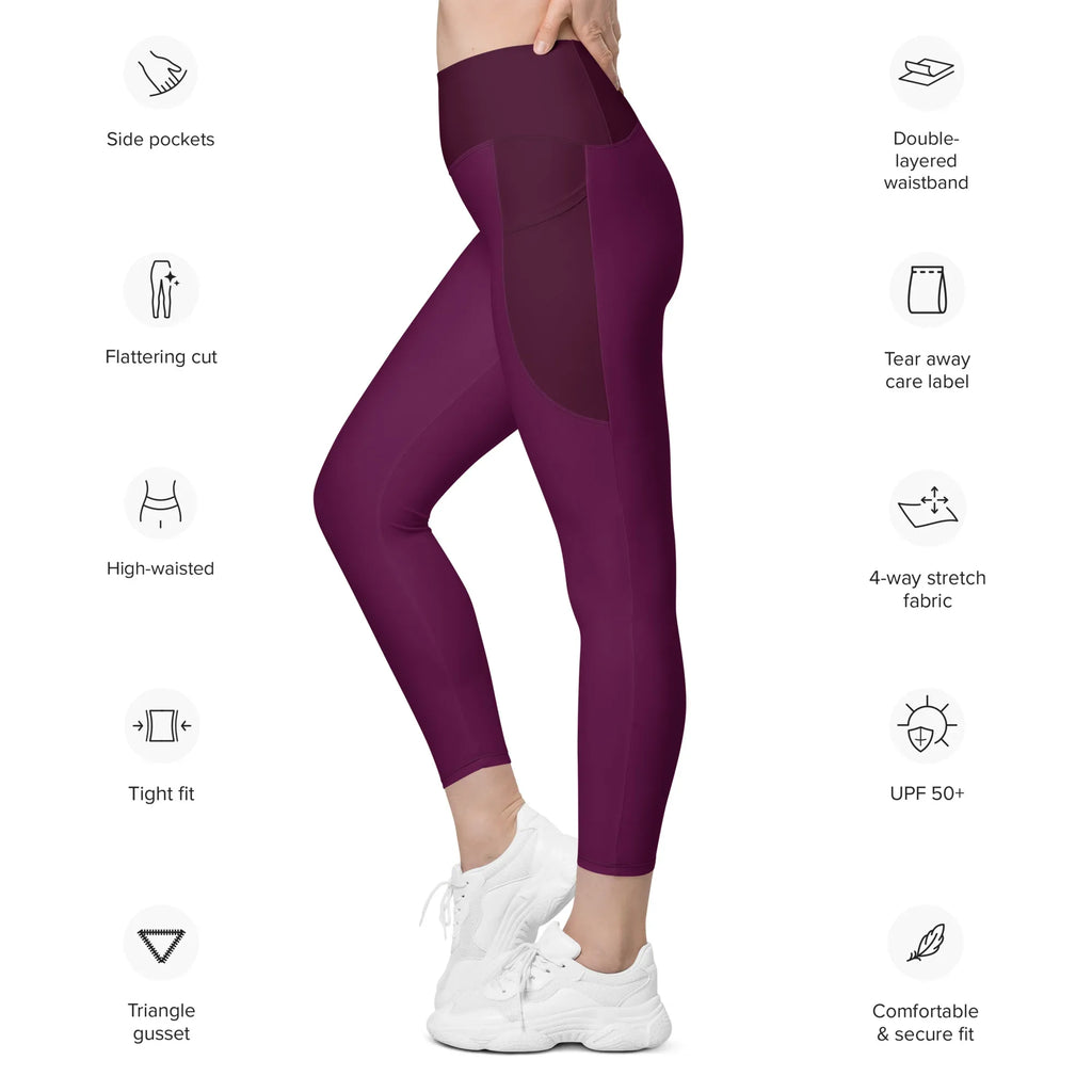 Leggings with pockets Leggings AwRans Clothing all-over-print-recycled-leggings-with-pockets-white-left-6880173ad2347