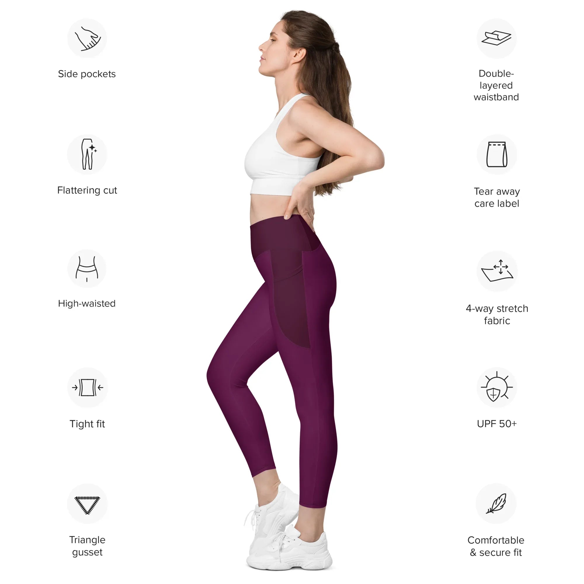 Leggings with pockets Leggings AwRans Clothing all-over-print-recycled-leggings-with-pockets-white-left-6880173ad269e