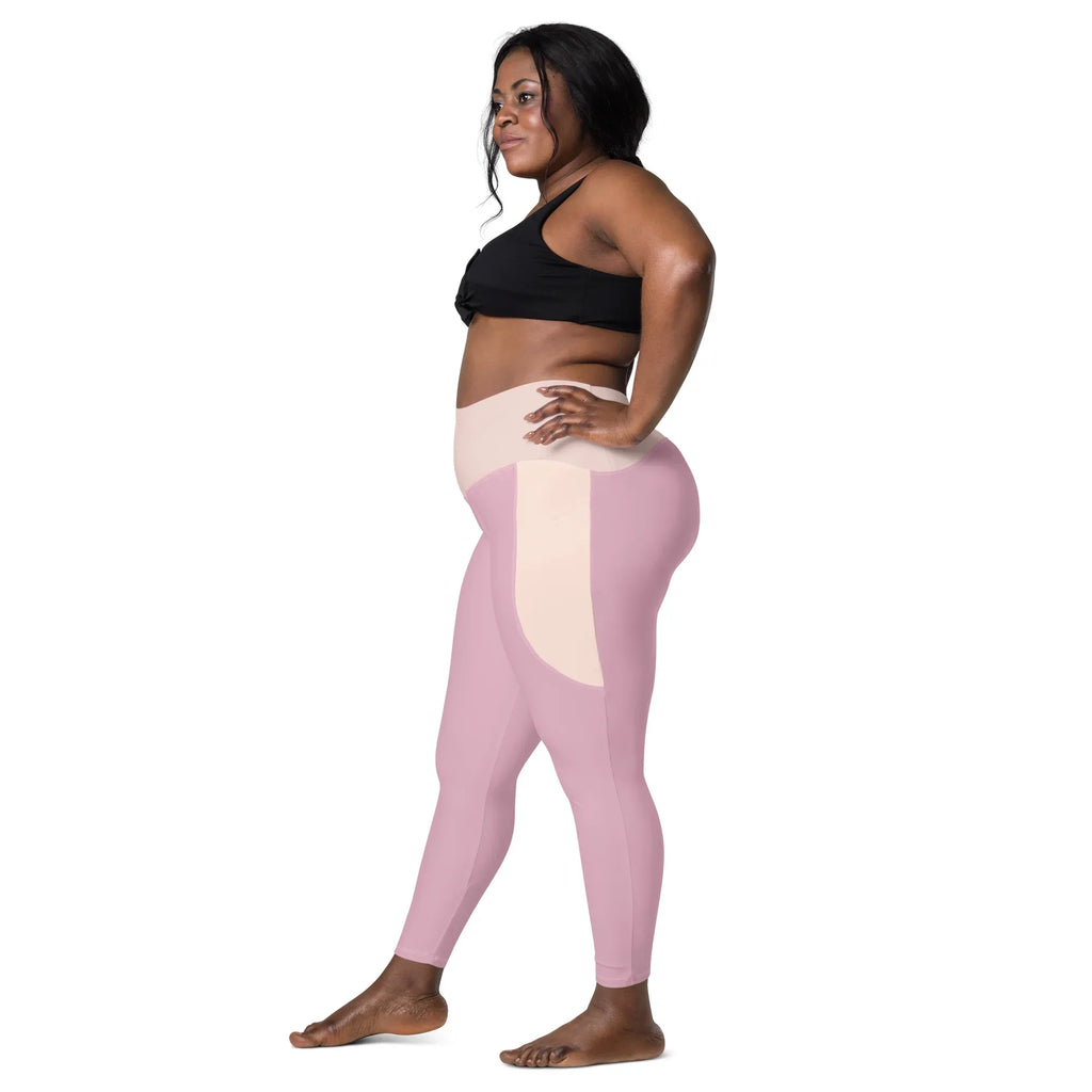 Leggings with pockets Leggings AwRans Clothing all-over-print-recycled-leggings-with-pockets-white-left-688017ecd6982