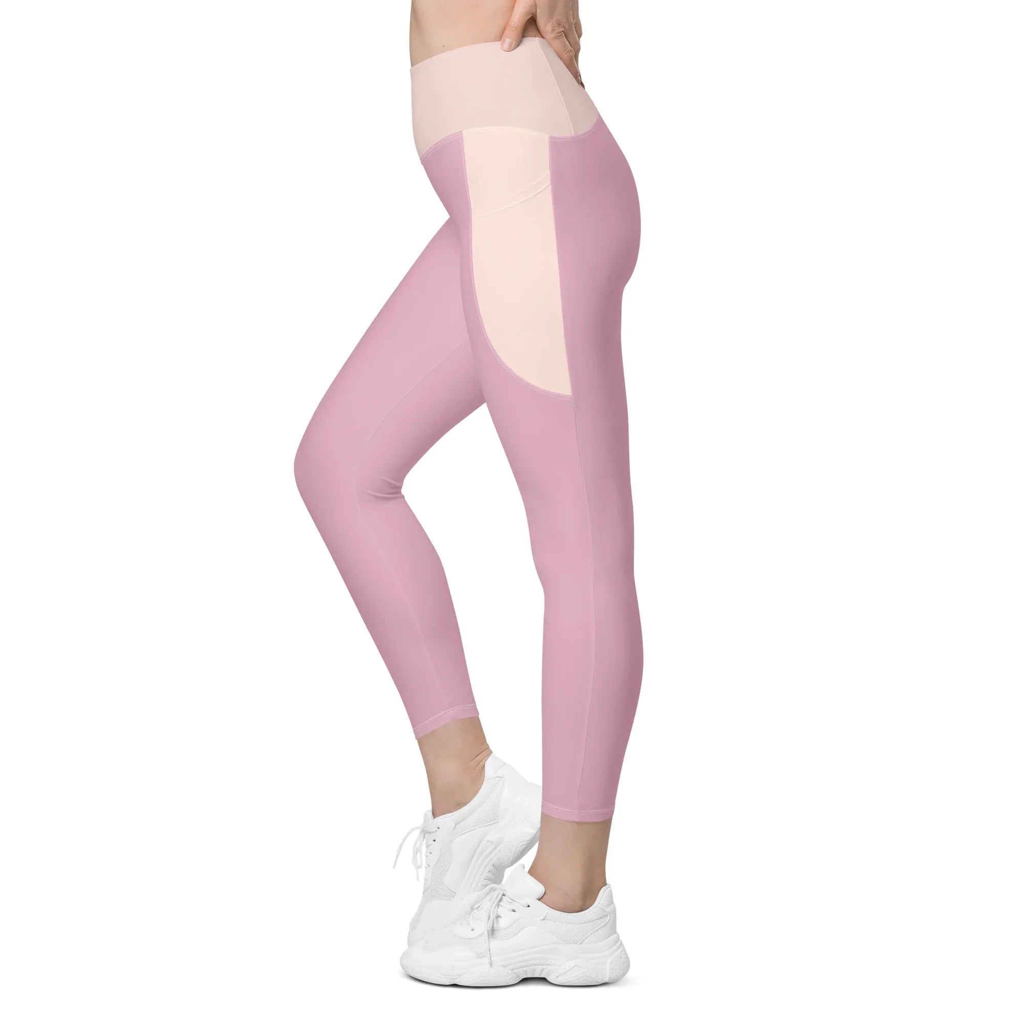 Leggings with pockets Leggings AwRans Clothing all-over-print-recycled-leggings-with-pockets-white-left-688017ecd717e