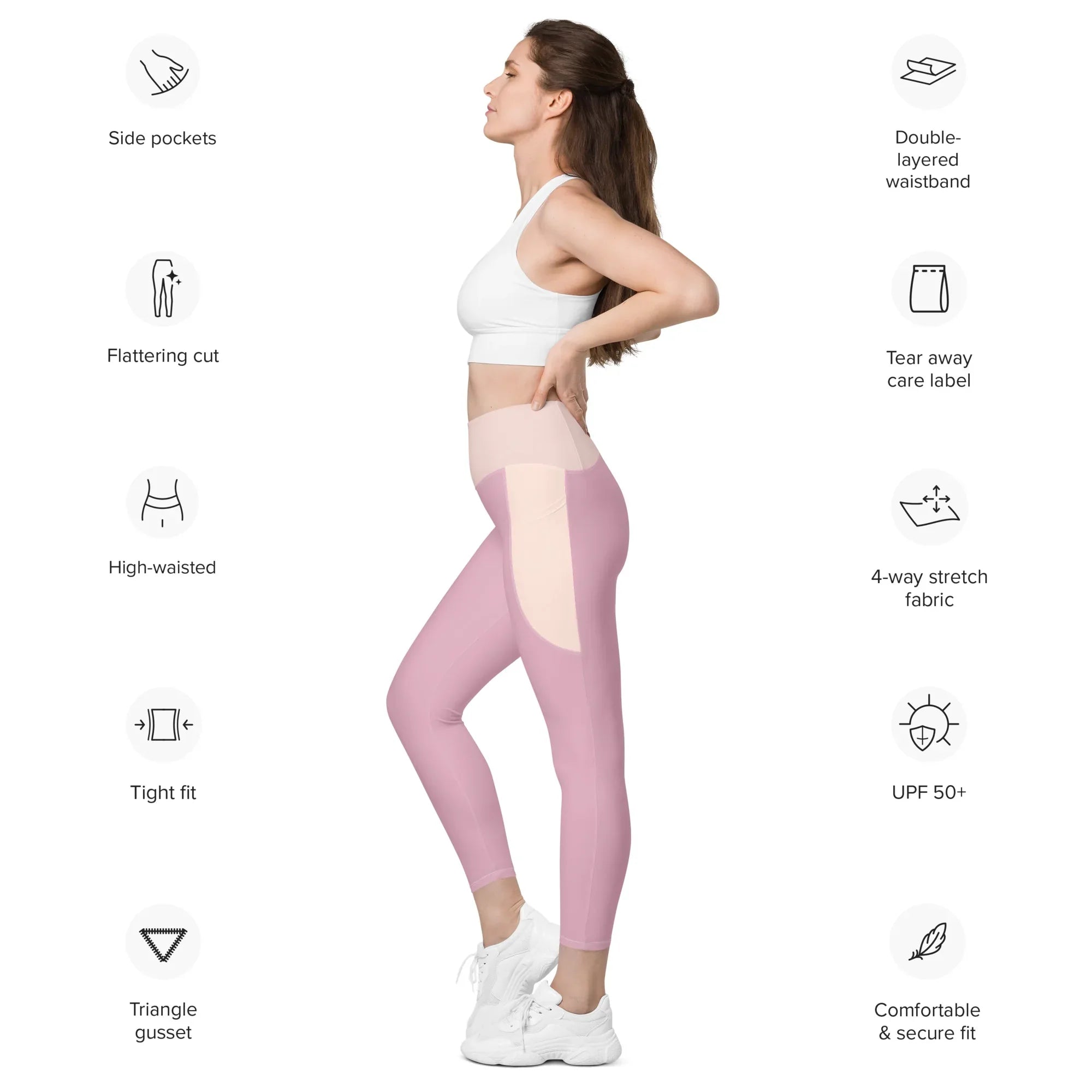 Leggings with pockets Leggings AwRans Clothing all-over-print-recycled-leggings-with-pockets-white-left-688017ecd8408