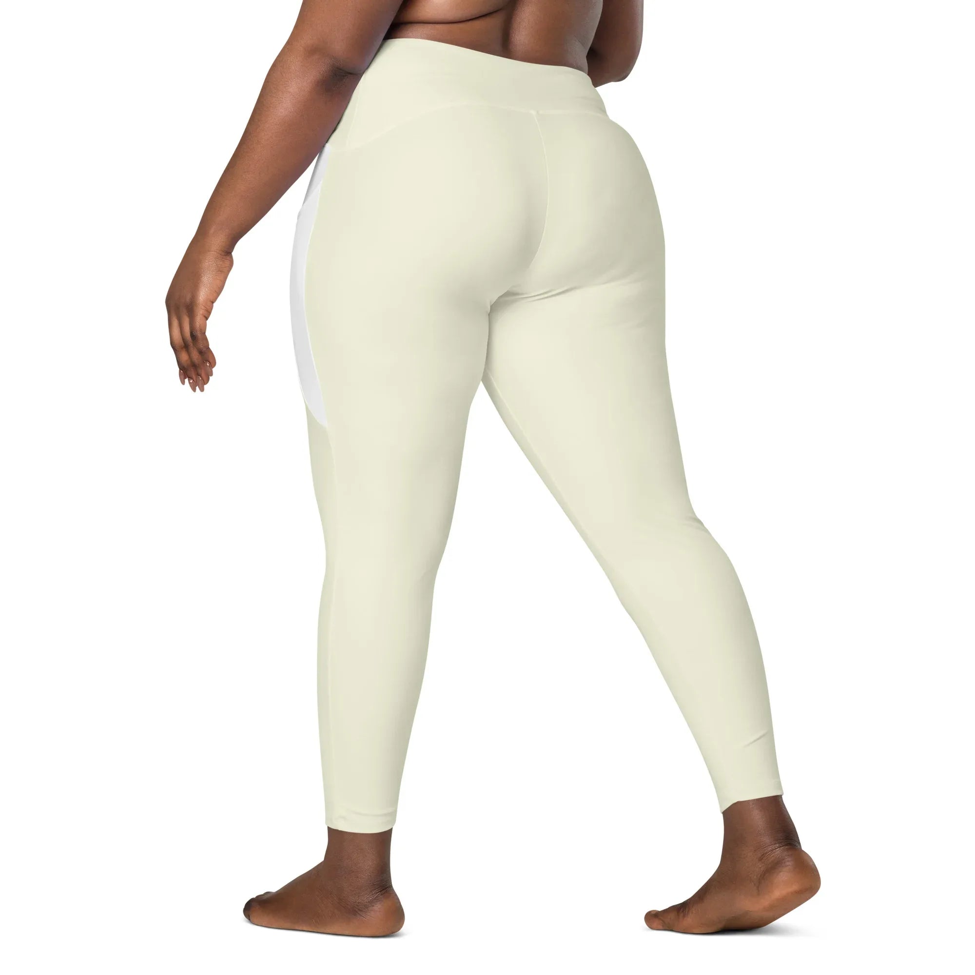 Leggings with pockets Leggings AwRans Clothing all-over-print-recycled-leggings-with-pockets-white-left-back-68801610ce8d8