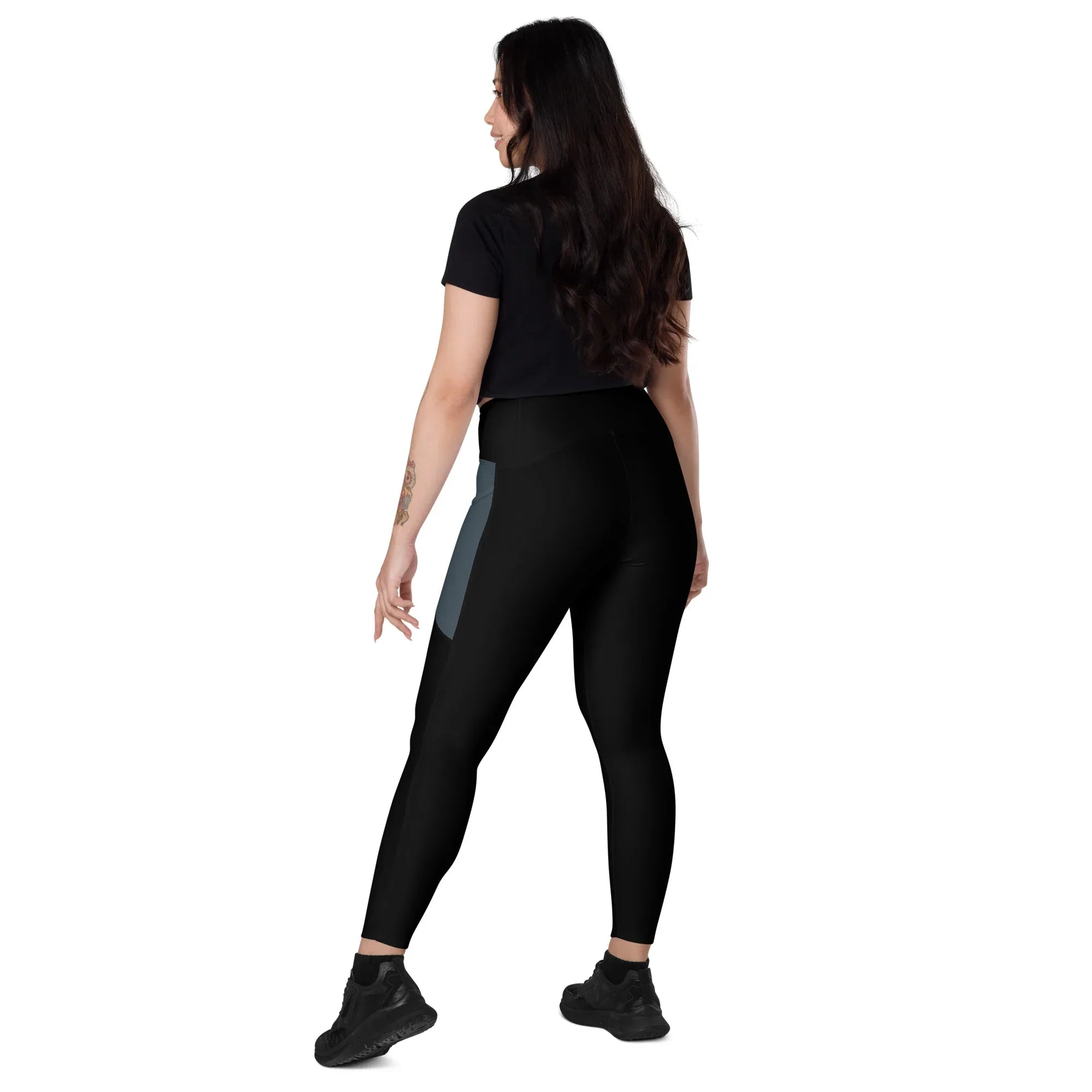 Leggings with pockets Leggings AwRans Clothing all-over-print-recycled-leggings-with-pockets-white-left-back-6880164c6a336