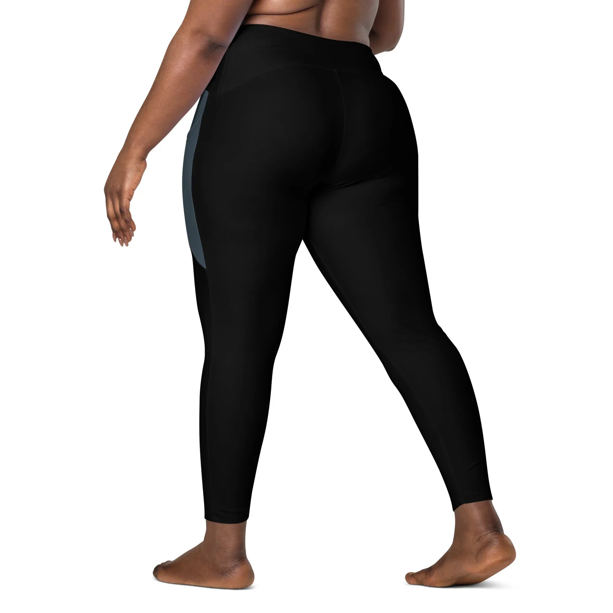 Leggings with pockets Leggings AwRans Clothing all-over-print-recycled-leggings-with-pockets-white-left-back-6880164c6a8c3