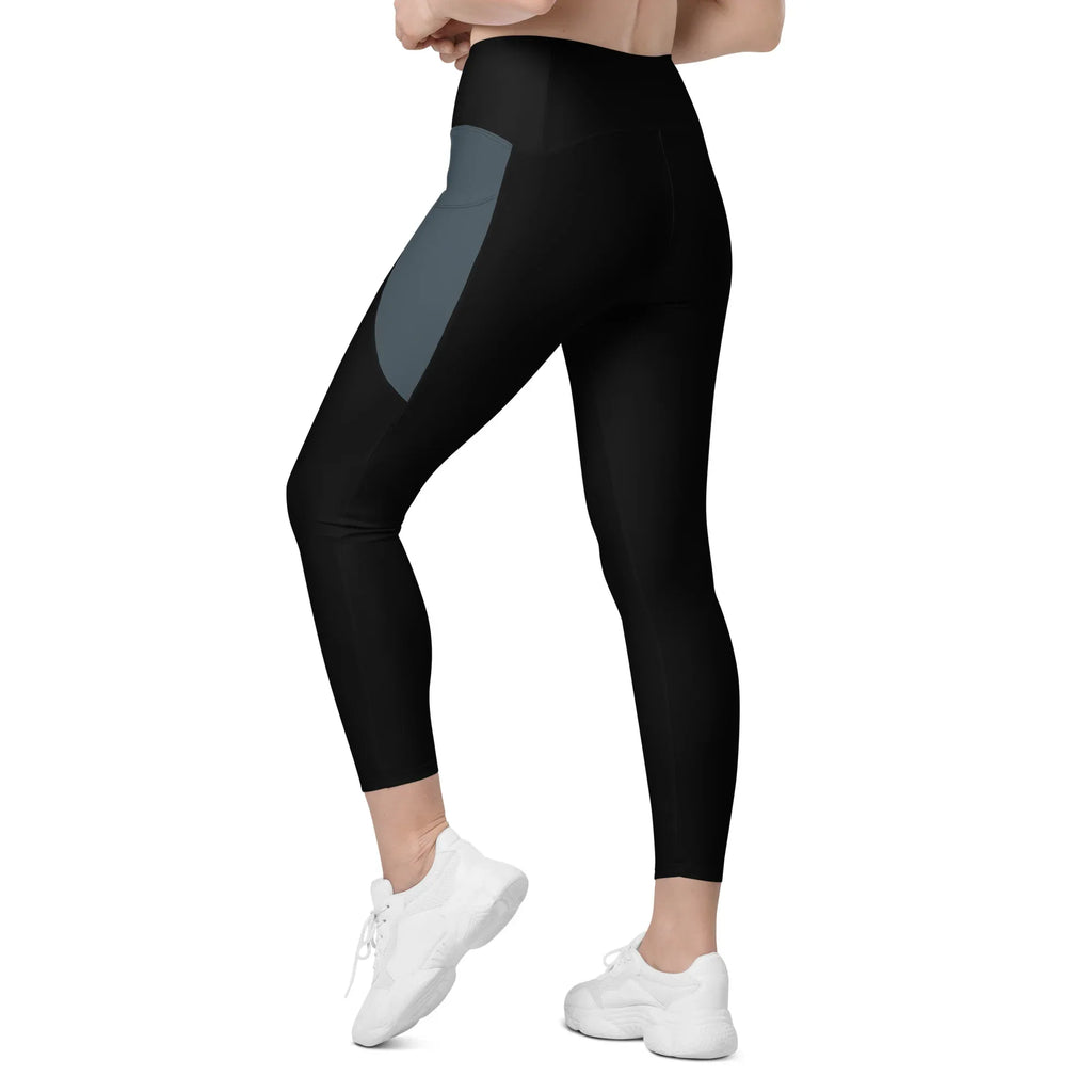 Leggings with pockets Leggings AwRans Clothing all-over-print-recycled-leggings-with-pockets-white-left-back-6880164c6b4b1