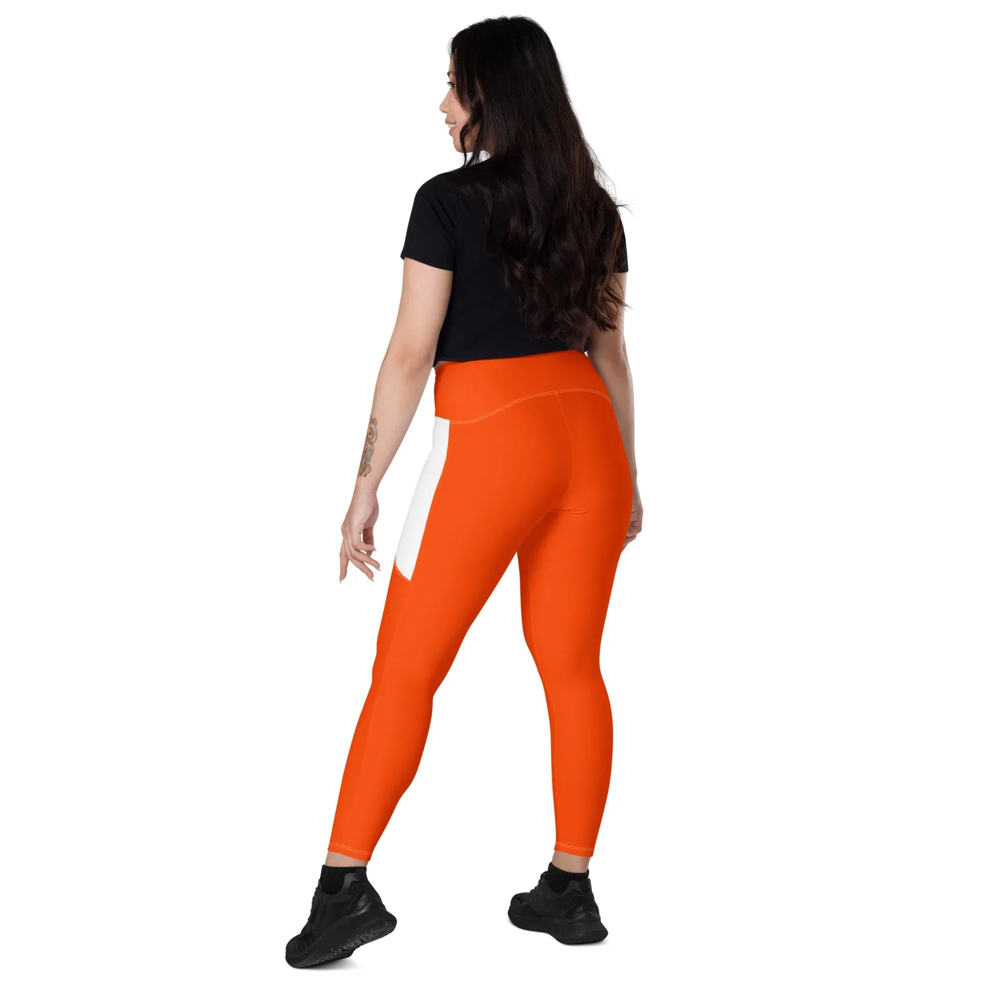 Leggings with pockets Leggings AwRans Clothing all-over-print-recycled-leggings-with-pockets-white-left-back-688016c27acbe