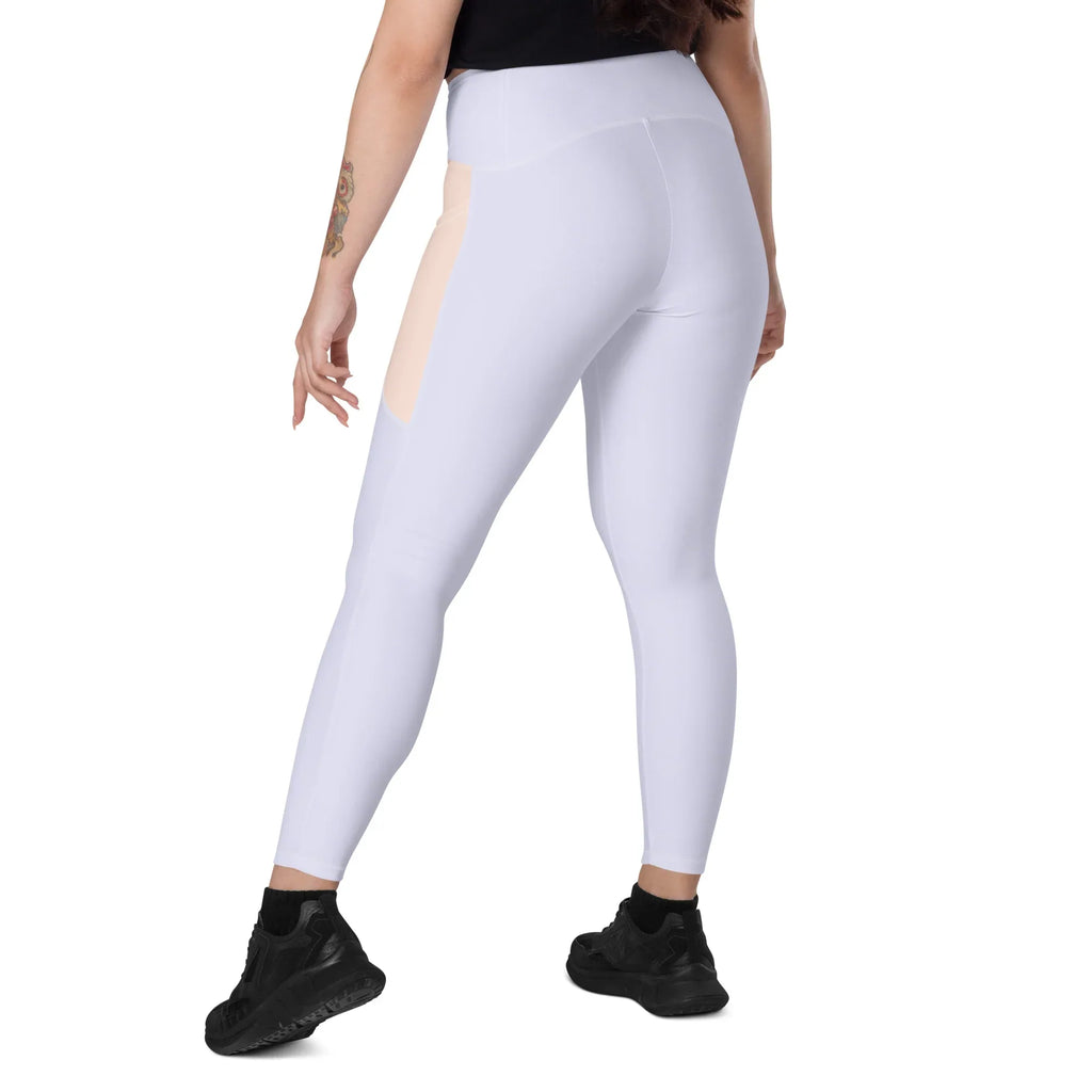 Leggings with pockets Leggings AwRans Clothing all-over-print-recycled-leggings-with-pockets-white-left-back-688016ff3f0d4