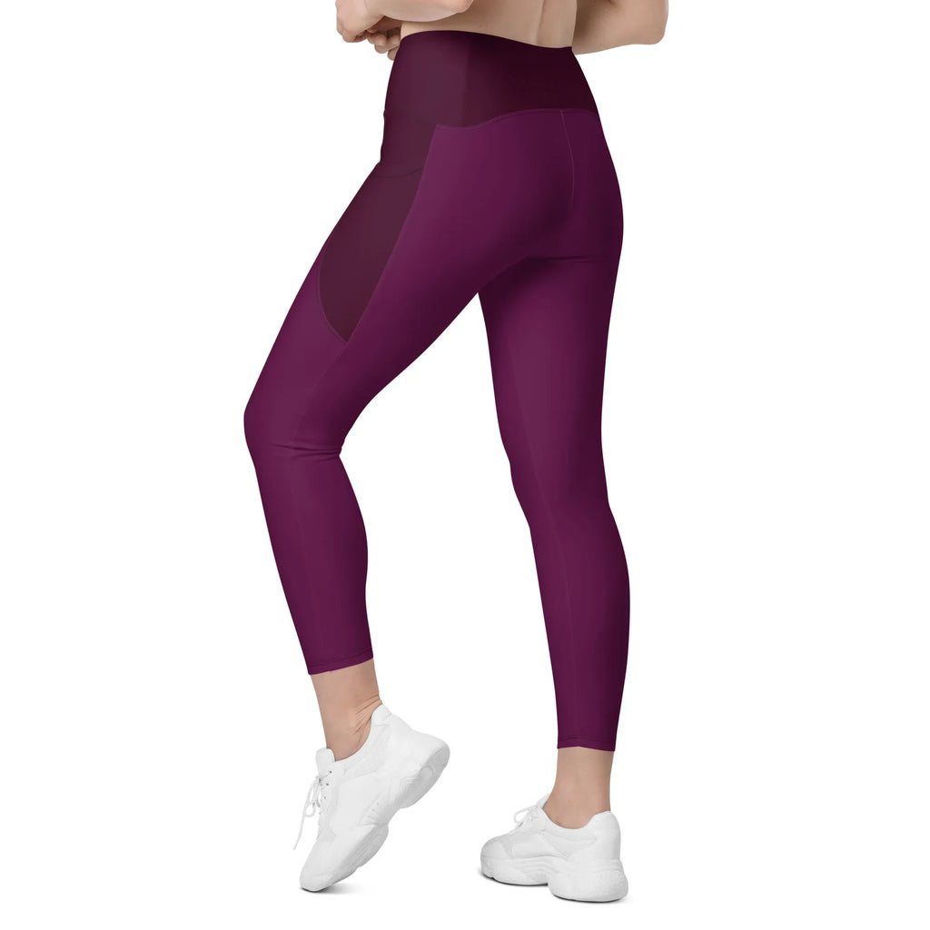 Leggings with pockets Leggings AwRans Clothing all-over-print-recycled-leggings-with-pockets-white-left-back-6880173ad1628