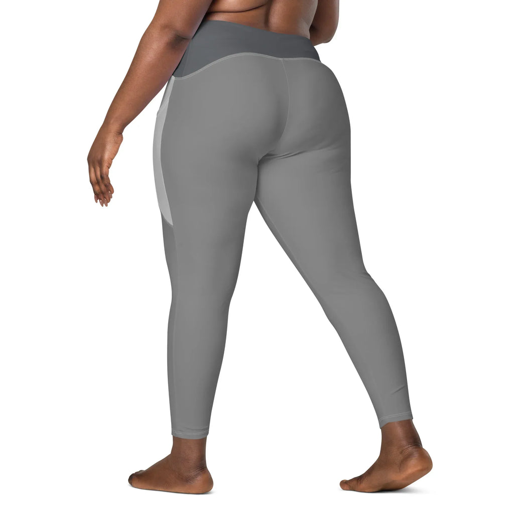 Leggings with pockets Leggings AwRans Clothing all-over-print-recycled-leggings-with-pockets-white-left-back-688017b1ad1f8