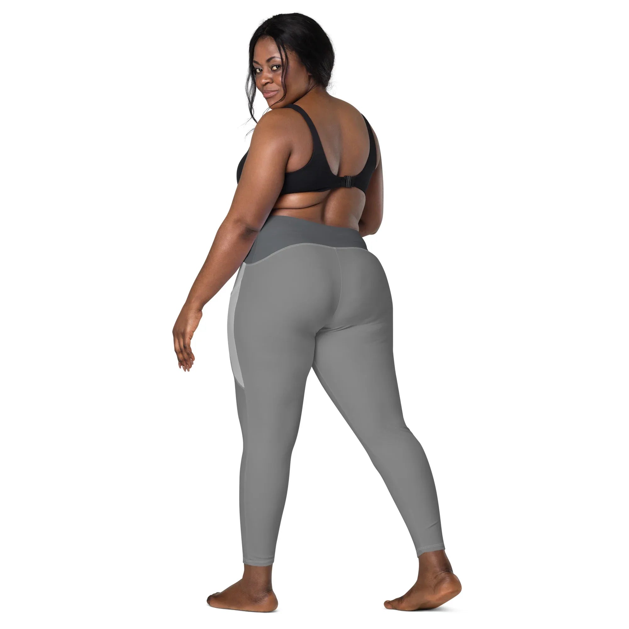 Leggings with pockets Leggings AwRans Clothing all-over-print-recycled-leggings-with-pockets-white-left-back-688017b1ad5ef