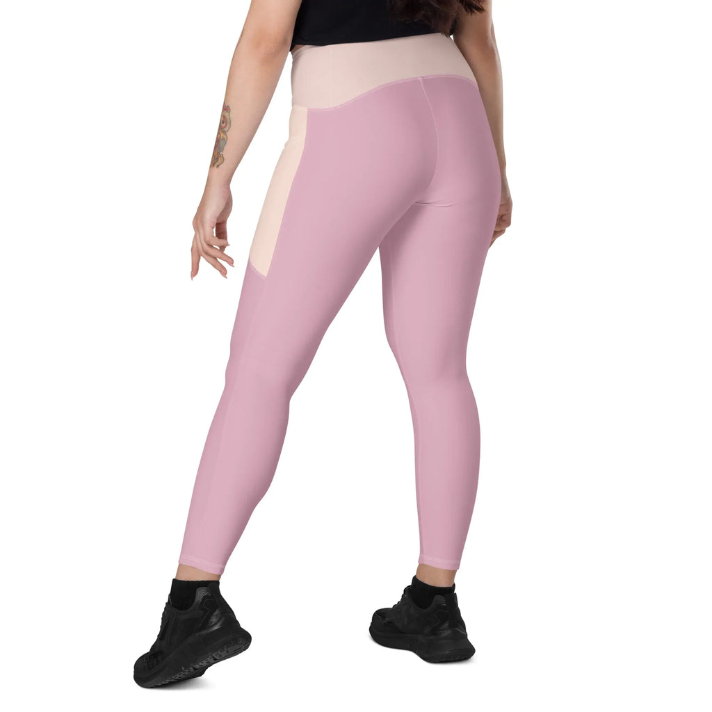 Leggings with pockets Leggings AwRans Clothing all-over-print-recycled-leggings-with-pockets-white-left-back-688017ecd5793