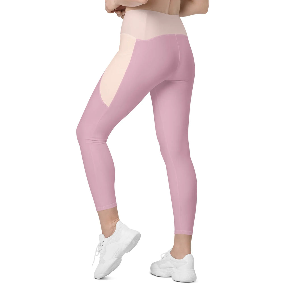 Leggings with pockets Leggings AwRans Clothing all-over-print-recycled-leggings-with-pockets-white-left-back-688017ecd7030
