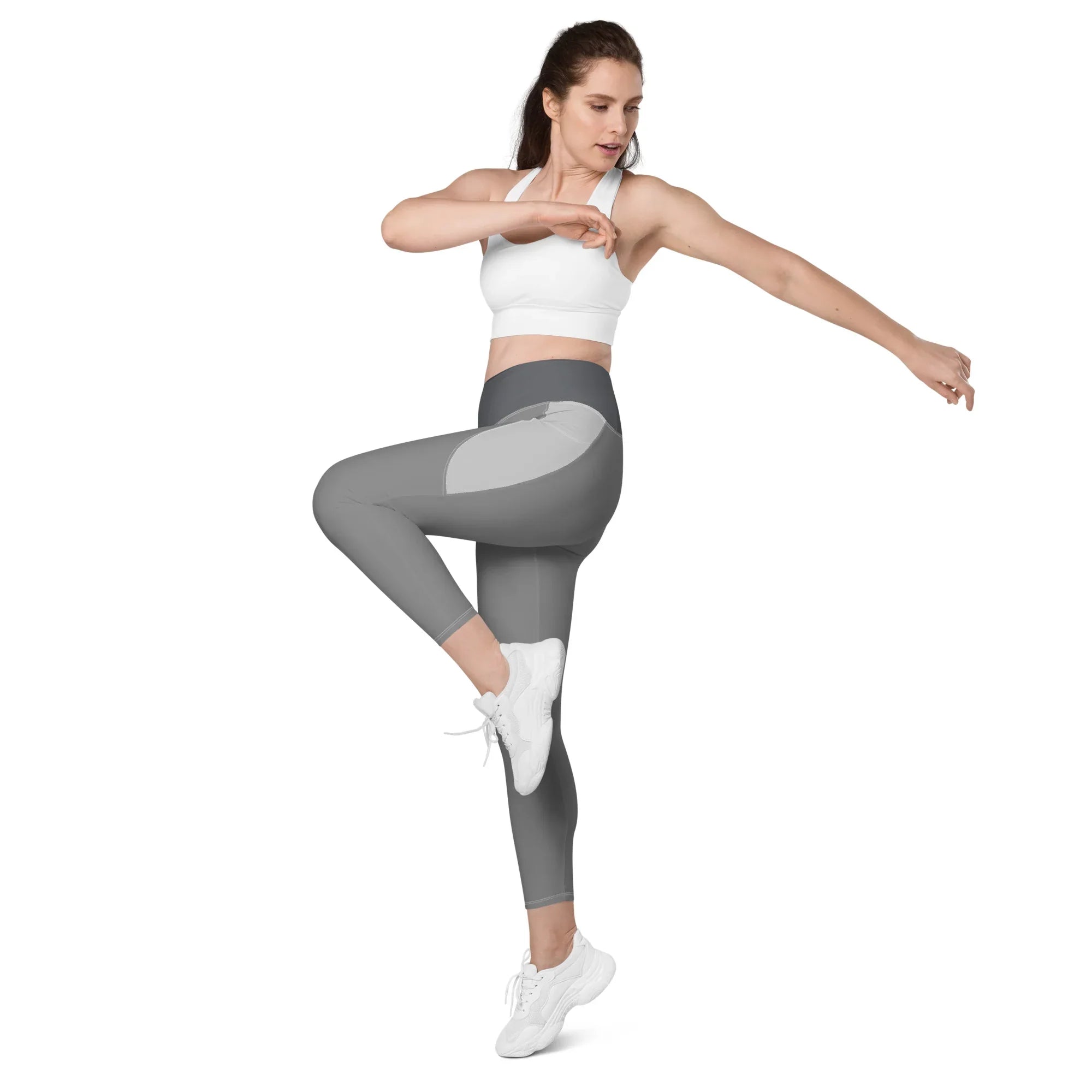 Leggings with pockets Leggings AwRans Clothing all-over-print-recycled-leggings-with-pockets-white-left-front-2-688017b1ae234