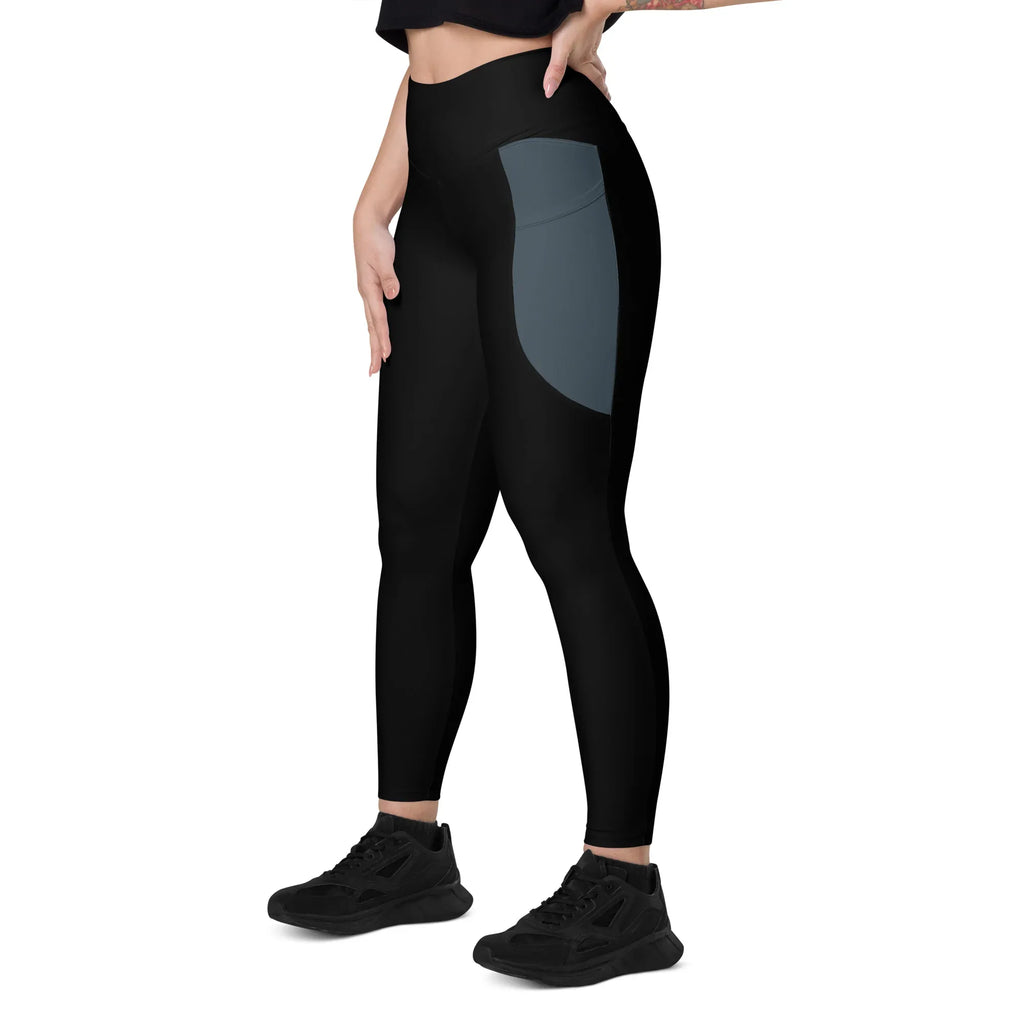 Leggings with pockets Leggings AwRans Clothing all-over-print-recycled-leggings-with-pockets-white-left-front-6880164c69b3e