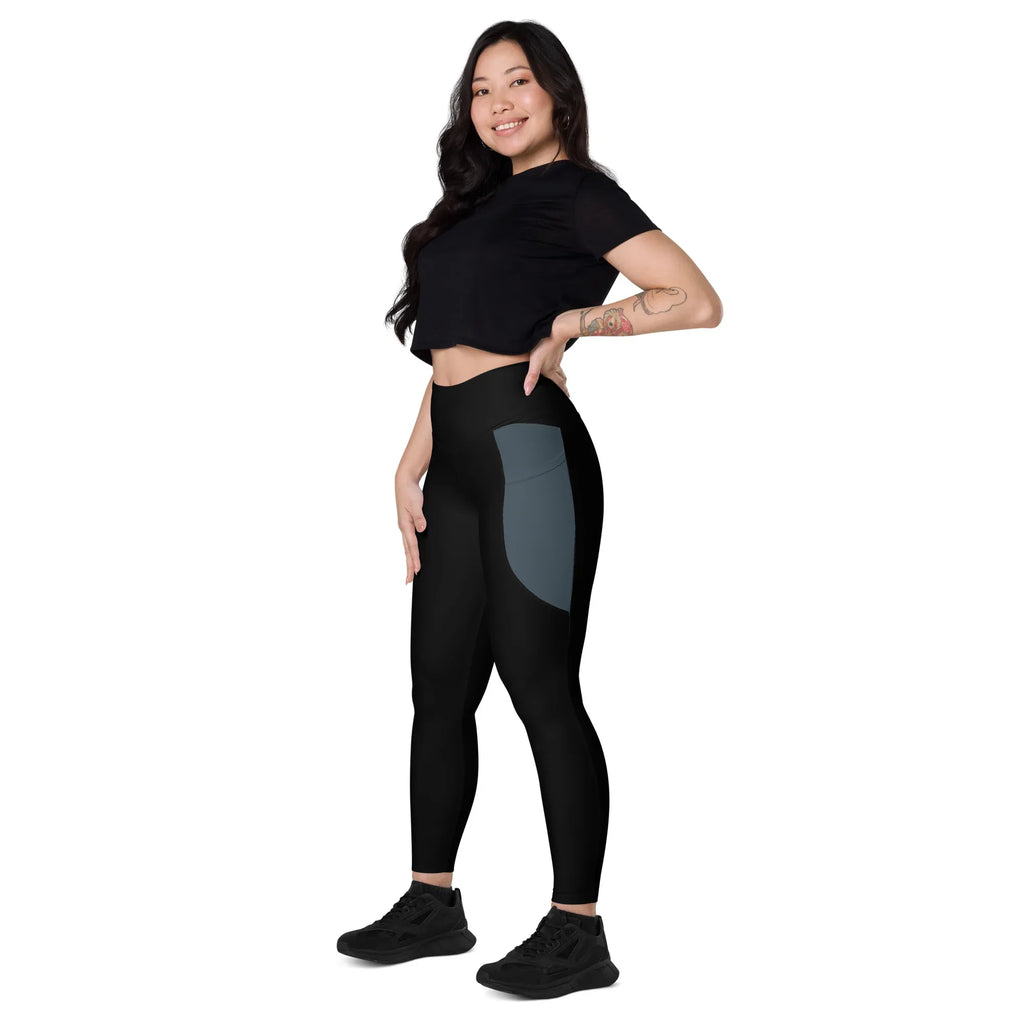 Leggings with pockets Leggings AwRans Clothing all-over-print-recycled-leggings-with-pockets-white-left-front-6880164c6a1b5