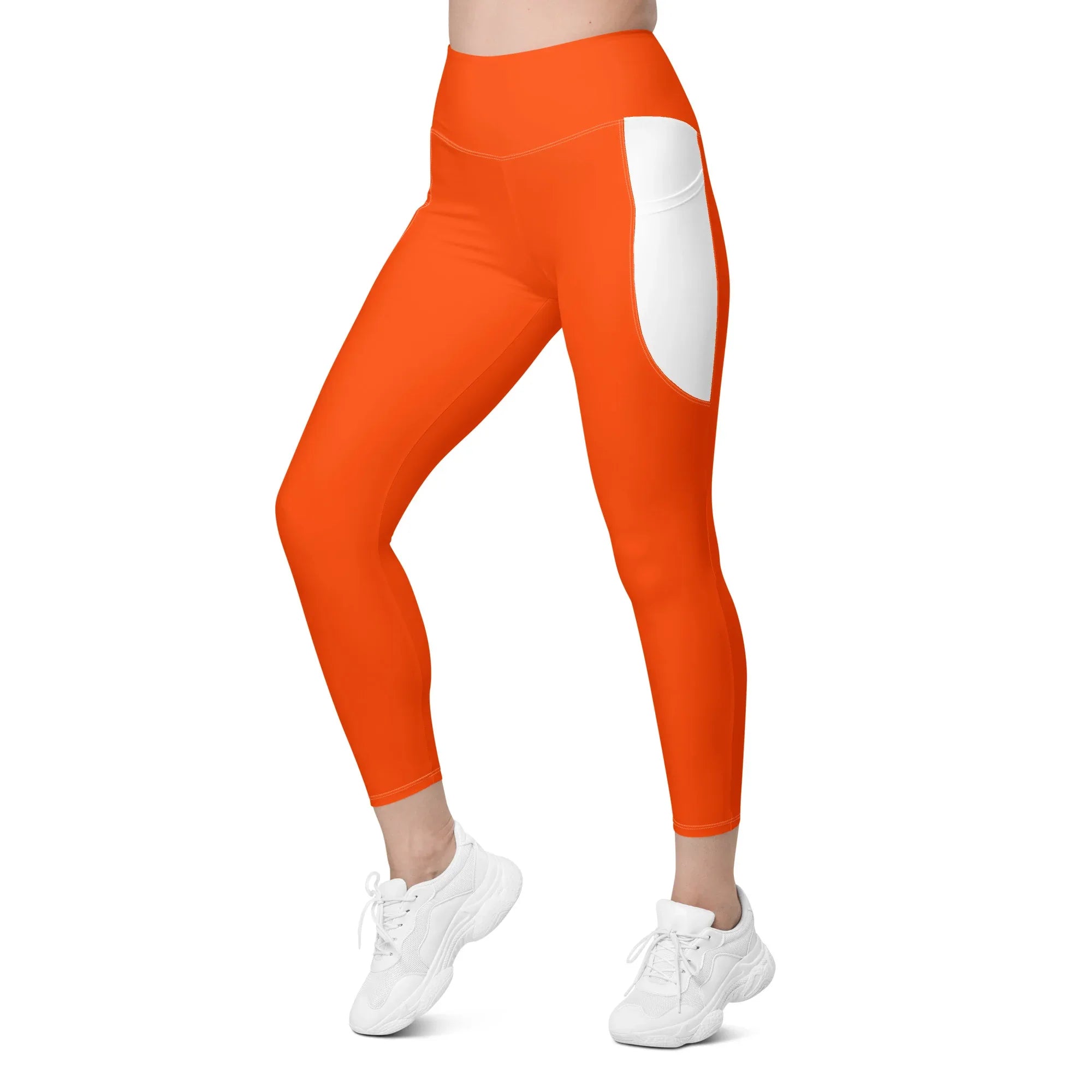 Leggings with pockets Leggings AwRans Clothing all-over-print-recycled-leggings-with-pockets-white-left-front-688016c27cc7c