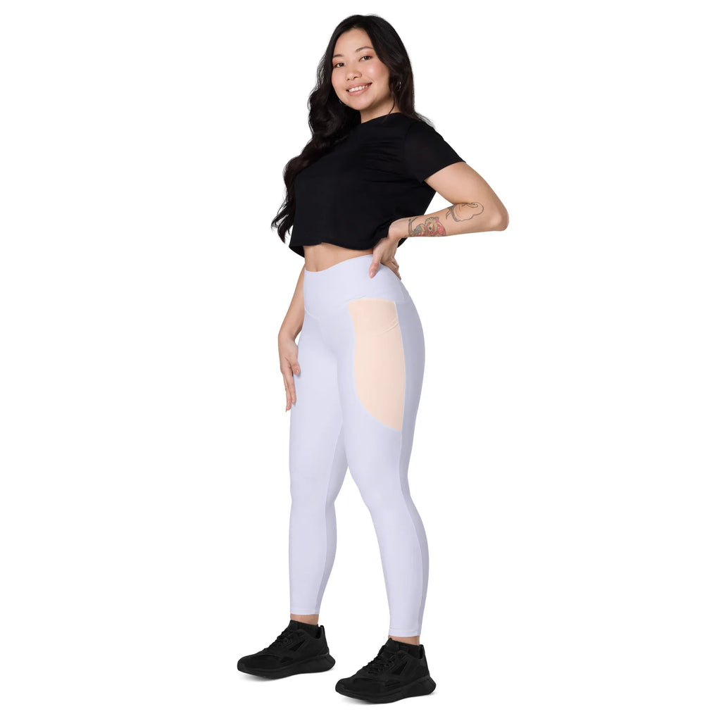 Leggings with pockets Leggings AwRans Clothing all-over-print-recycled-leggings-with-pockets-white-left-front-688016ff3f51f