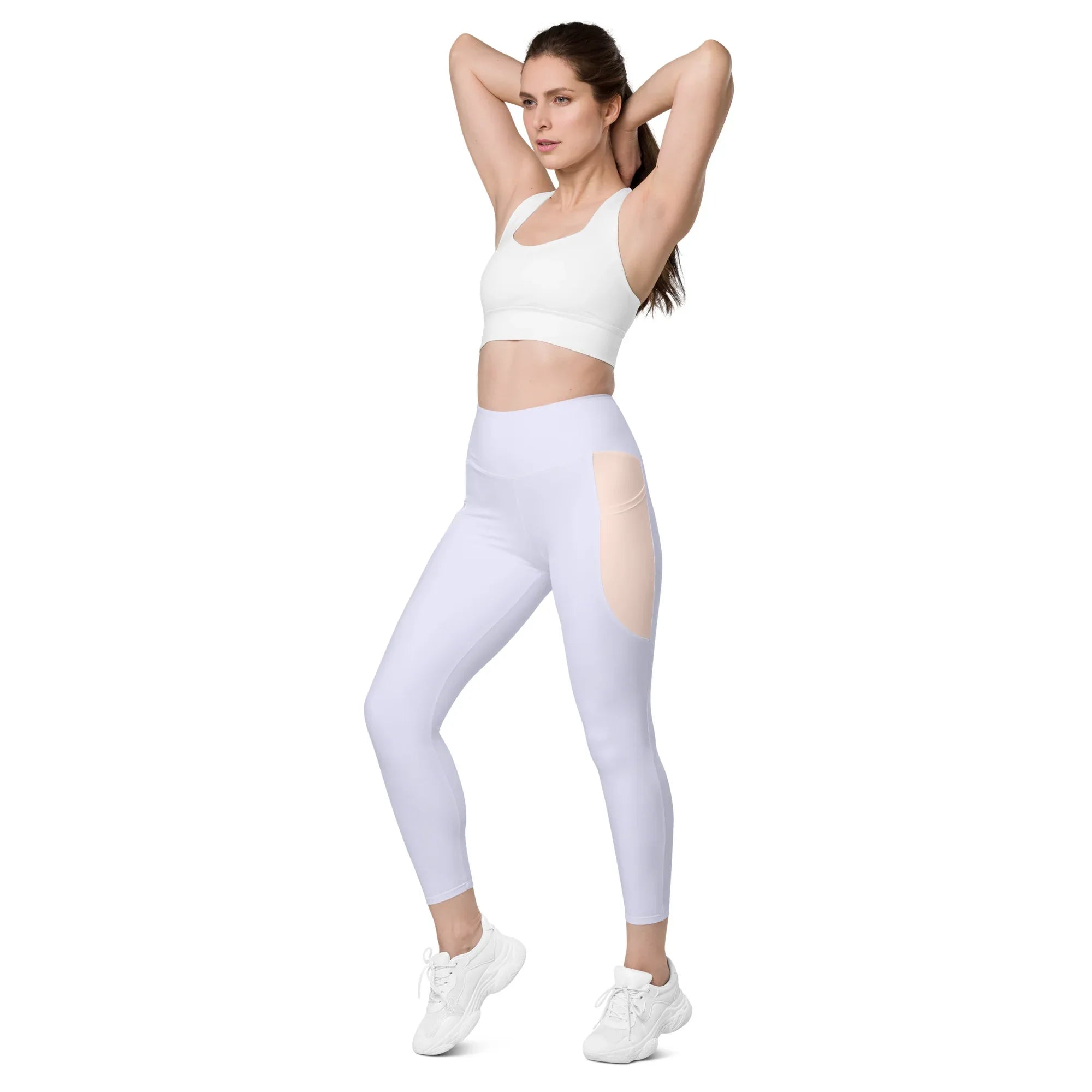 Leggings with pockets Leggings AwRans Clothing all-over-print-recycled-leggings-with-pockets-white-left-front-688016ff40d21