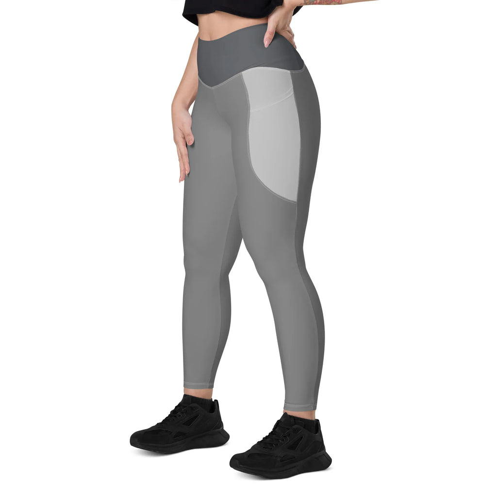 Leggings with pockets Leggings AwRans Clothing all-over-print-recycled-leggings-with-pockets-white-left-front-688017b1ac54d