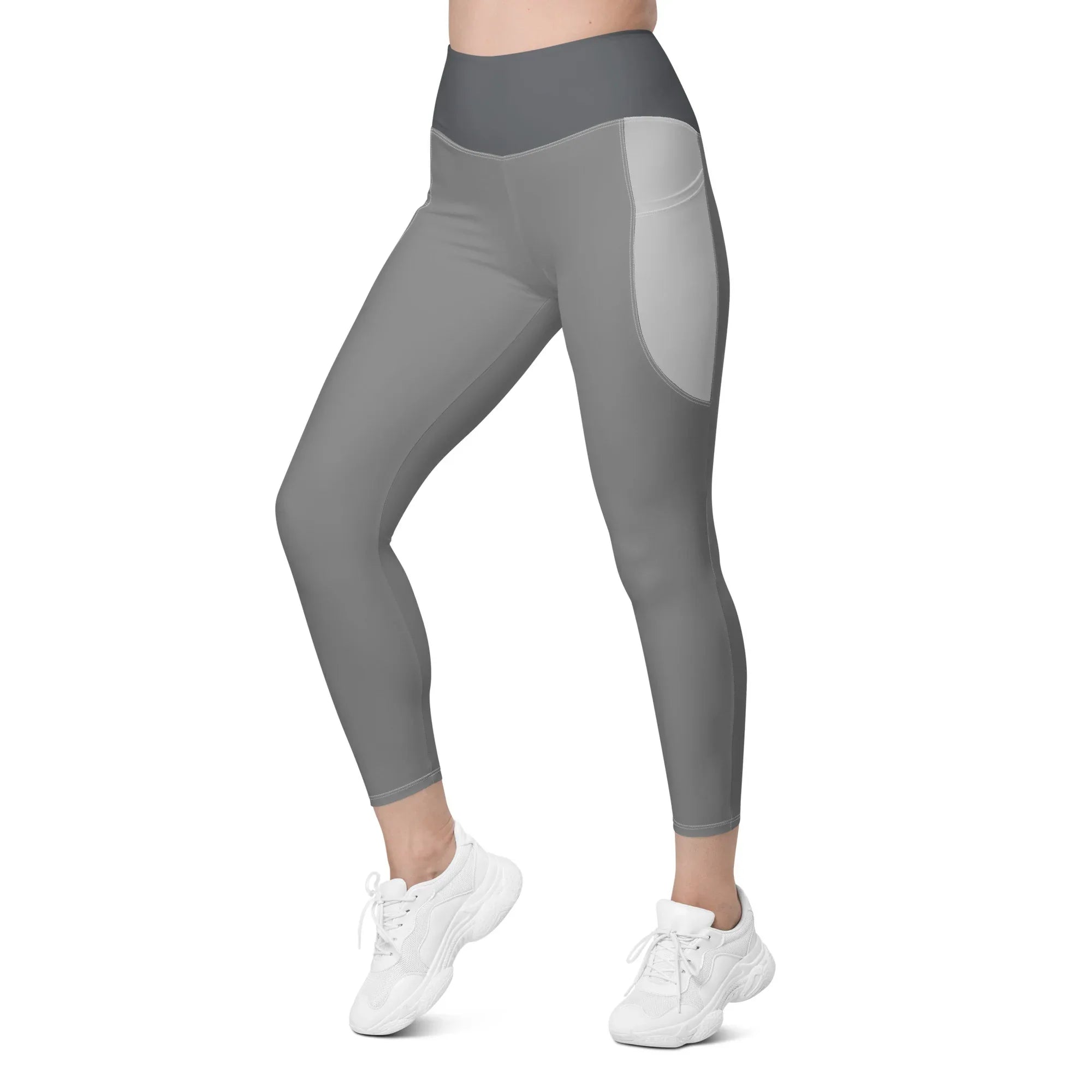 Leggings with pockets Leggings AwRans Clothing all-over-print-recycled-leggings-with-pockets-white-left-front-688017b1adc1d