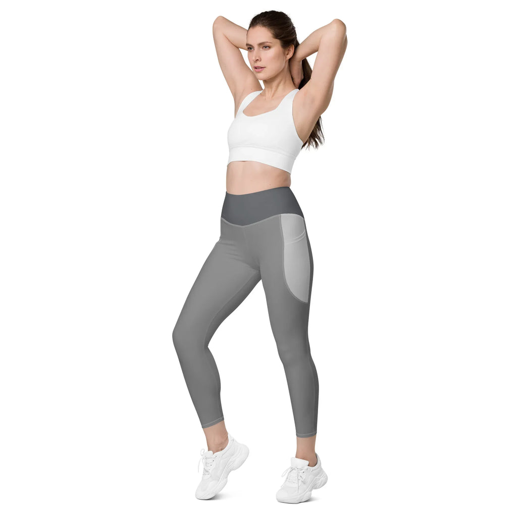 Leggings with pockets Leggings AwRans Clothing all-over-print-recycled-leggings-with-pockets-white-left-front-688017b1ae35a