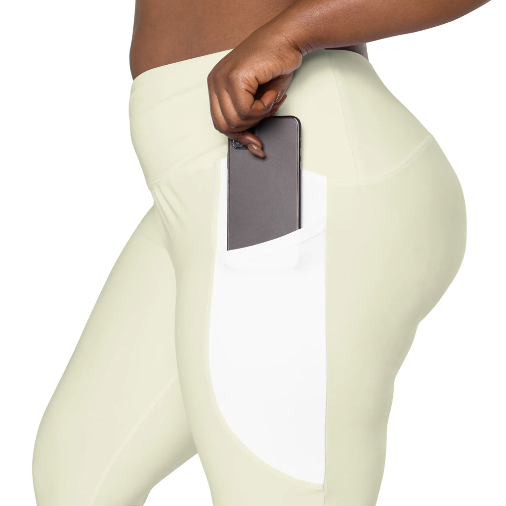 Leggings with pockets Leggings AwRans Clothing all-over-print-recycled-leggings-with-pockets-white-product-details-2-68801610d0734