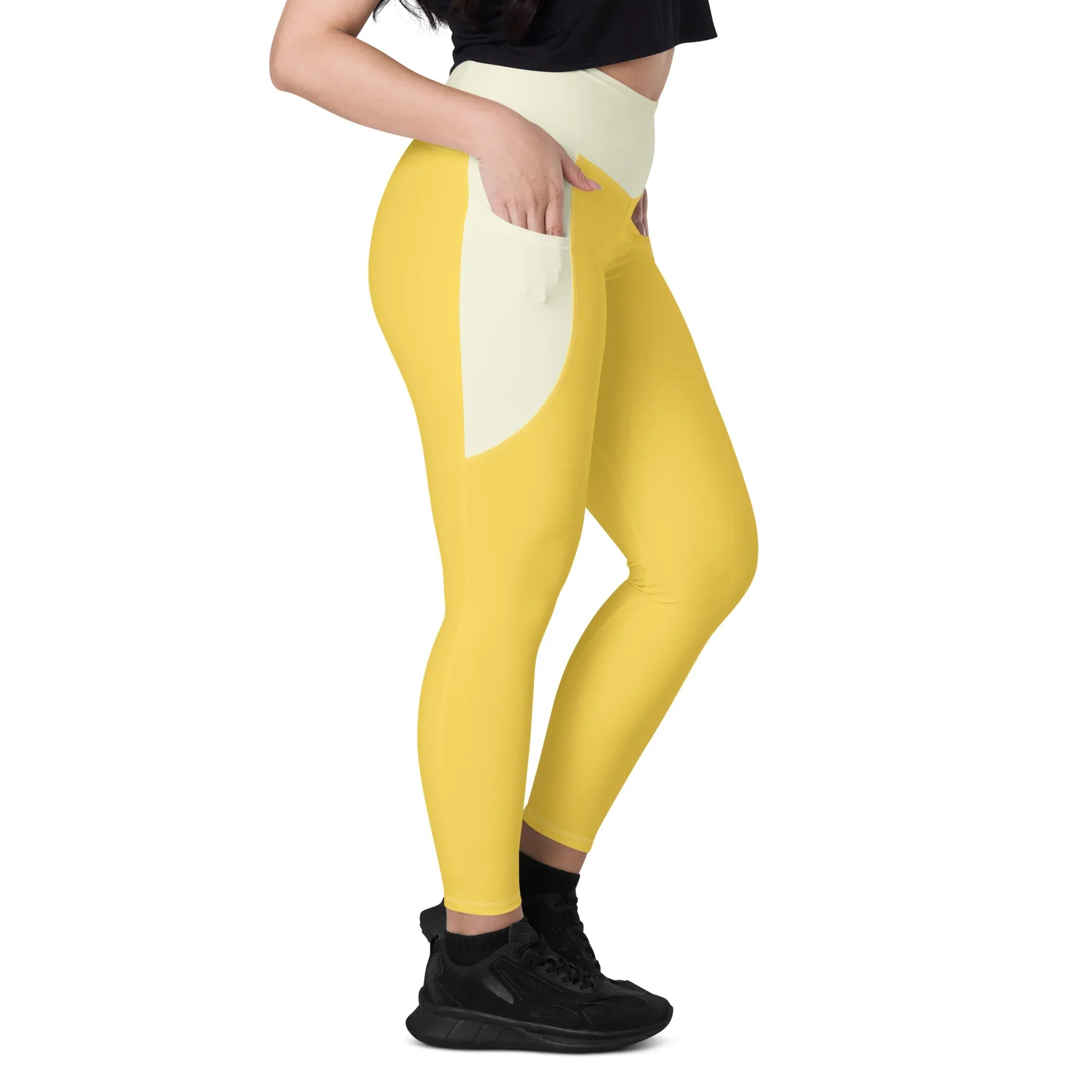Leggings with pockets Leggings AwRans Clothing all-over-print-recycled-leggings-with-pockets-white-right-688015d592968