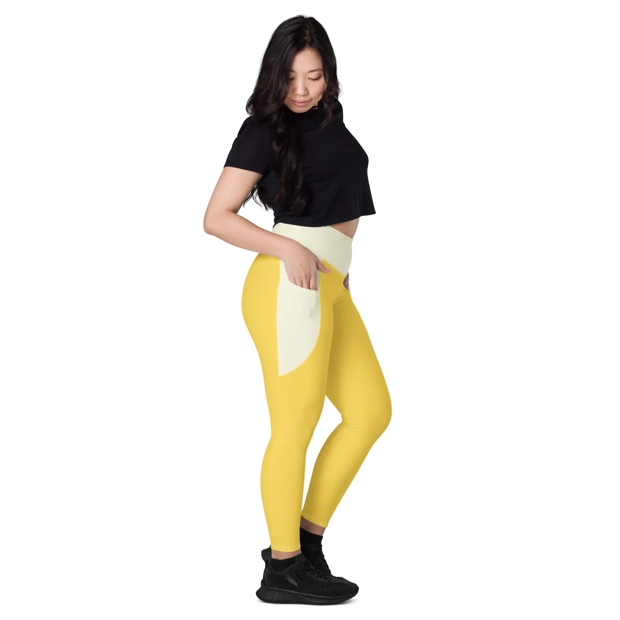 Leggings with pockets Leggings AwRans Clothing all-over-print-recycled-leggings-with-pockets-white-right-688015d592a7b