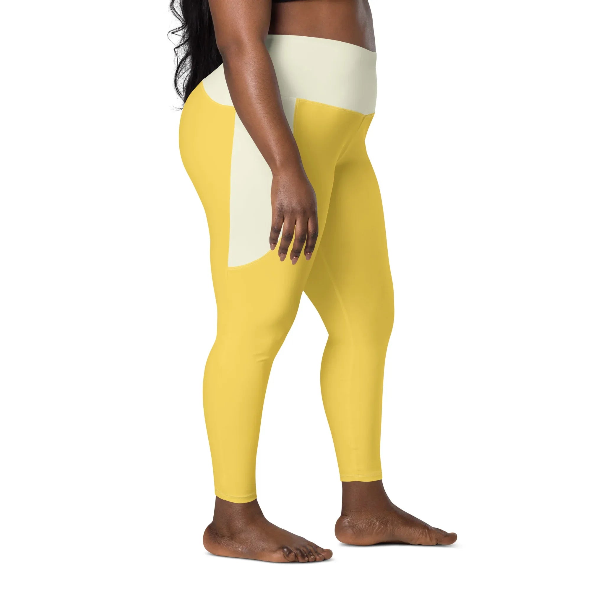 Leggings with pockets Leggings AwRans Clothing all-over-print-recycled-leggings-with-pockets-white-right-688015d592ca4