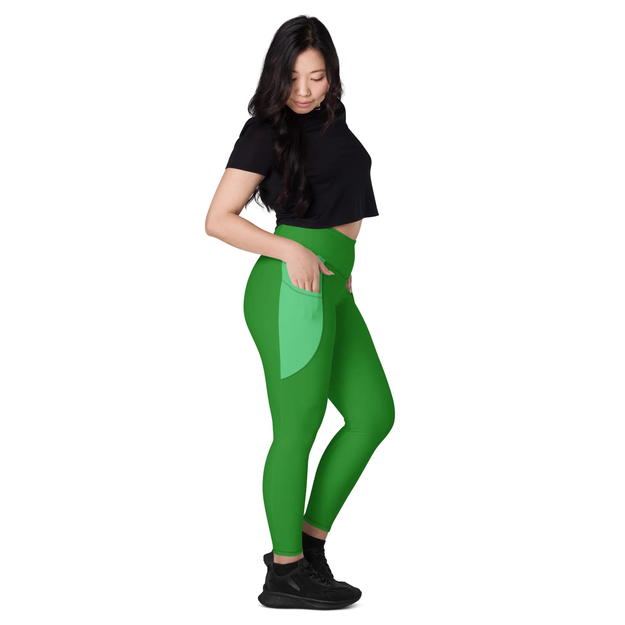 Leggings with pockets Leggings AwRans Clothing all-over-print-recycled-leggings-with-pockets-white-right-68801688ca1cf