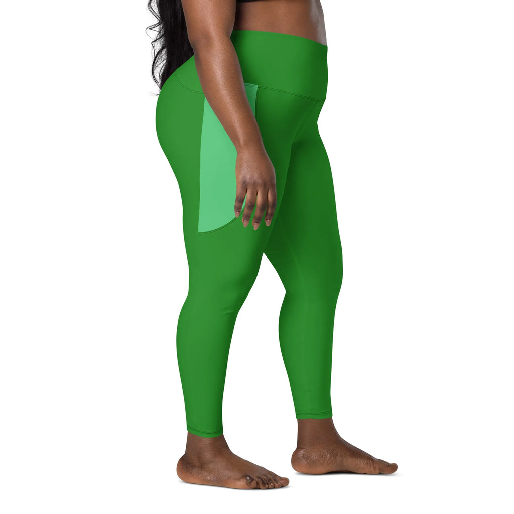 Leggings with pockets Leggings AwRans Clothing all-over-print-recycled-leggings-with-pockets-white-right-68801688ca3ec