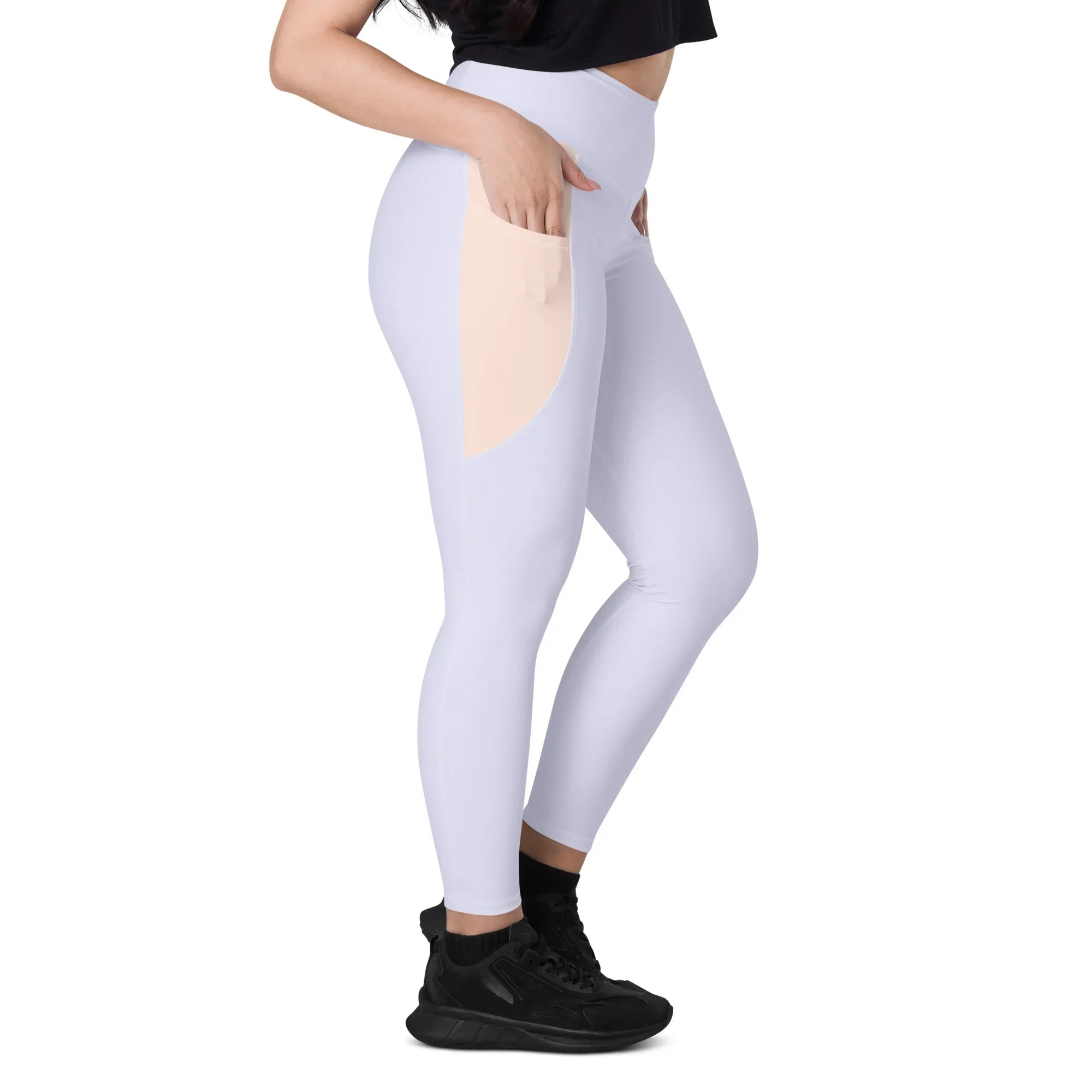 Leggings with pockets Leggings AwRans Clothing all-over-print-recycled-leggings-with-pockets-white-right-688016ff41e62