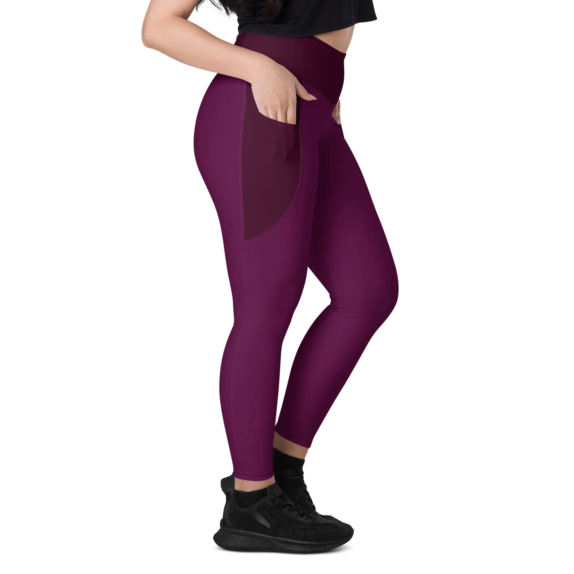Leggings with pockets Leggings AwRans Clothing all-over-print-recycled-leggings-with-pockets-white-right-6880173ad2e0f