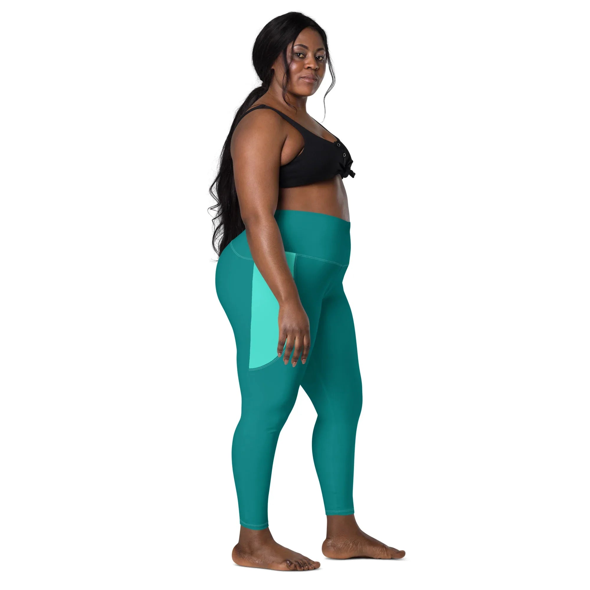 Leggings with pockets Leggings AwRans Clothing all-over-print-recycled-leggings-with-pockets-white-right-68801776378df