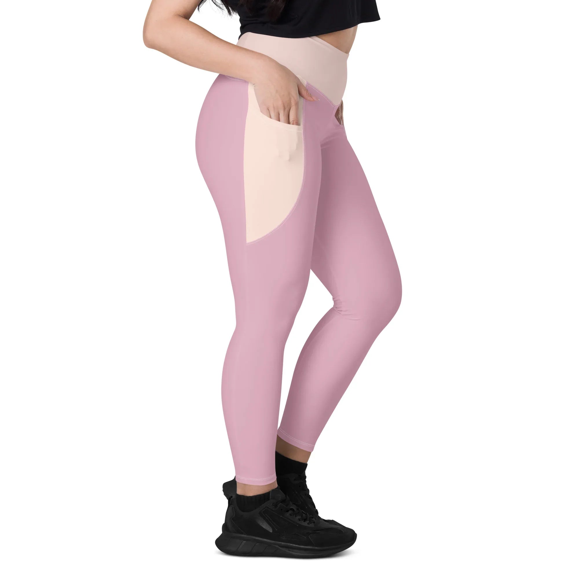Leggings with pockets Leggings AwRans Clothing all-over-print-recycled-leggings-with-pockets-white-right-688017ecd8c63