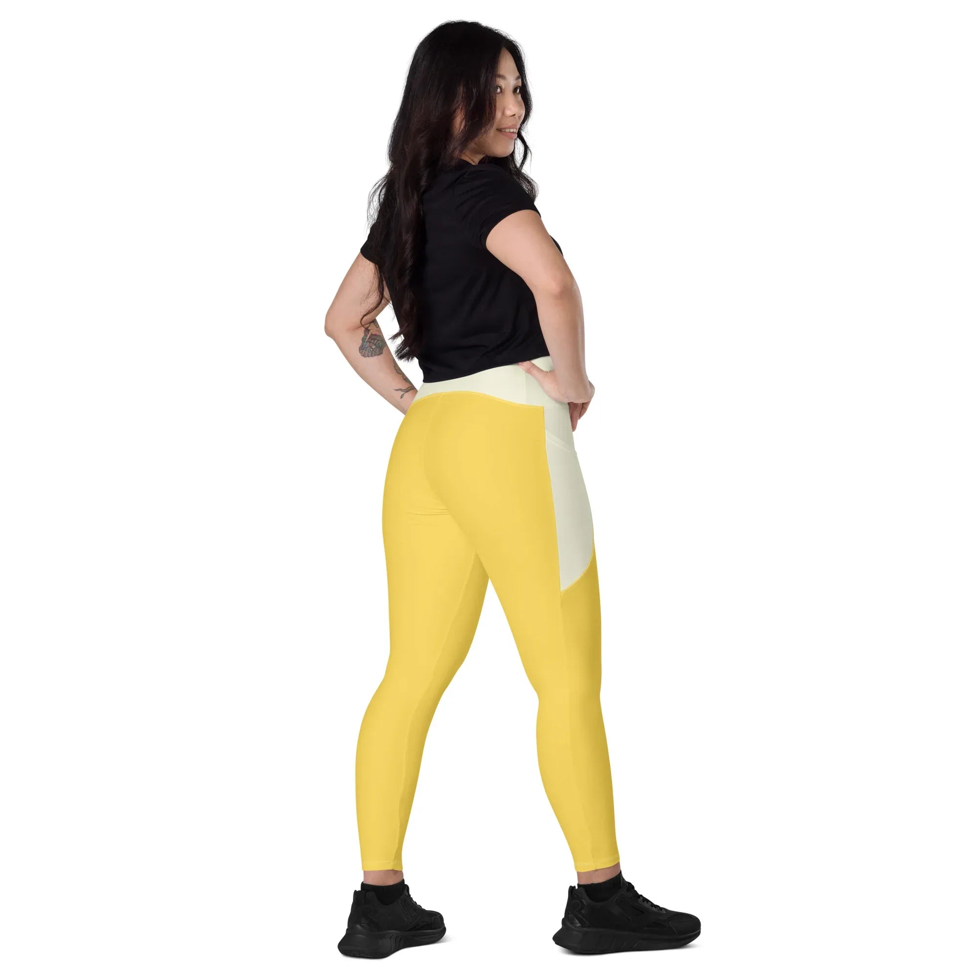 Leggings with pockets Leggings AwRans Clothing all-over-print-recycled-leggings-with-pockets-white-right-back-688015d592b8c