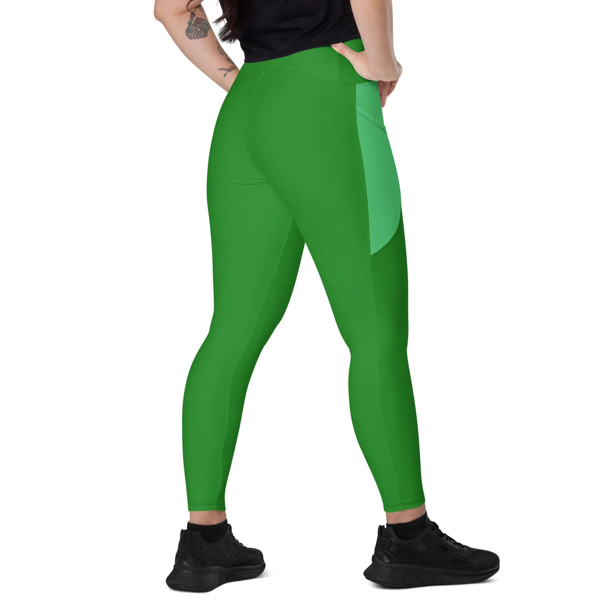 Leggings with pockets Leggings AwRans Clothing all-over-print-recycled-leggings-with-pockets-white-right-back-68801688c9f23